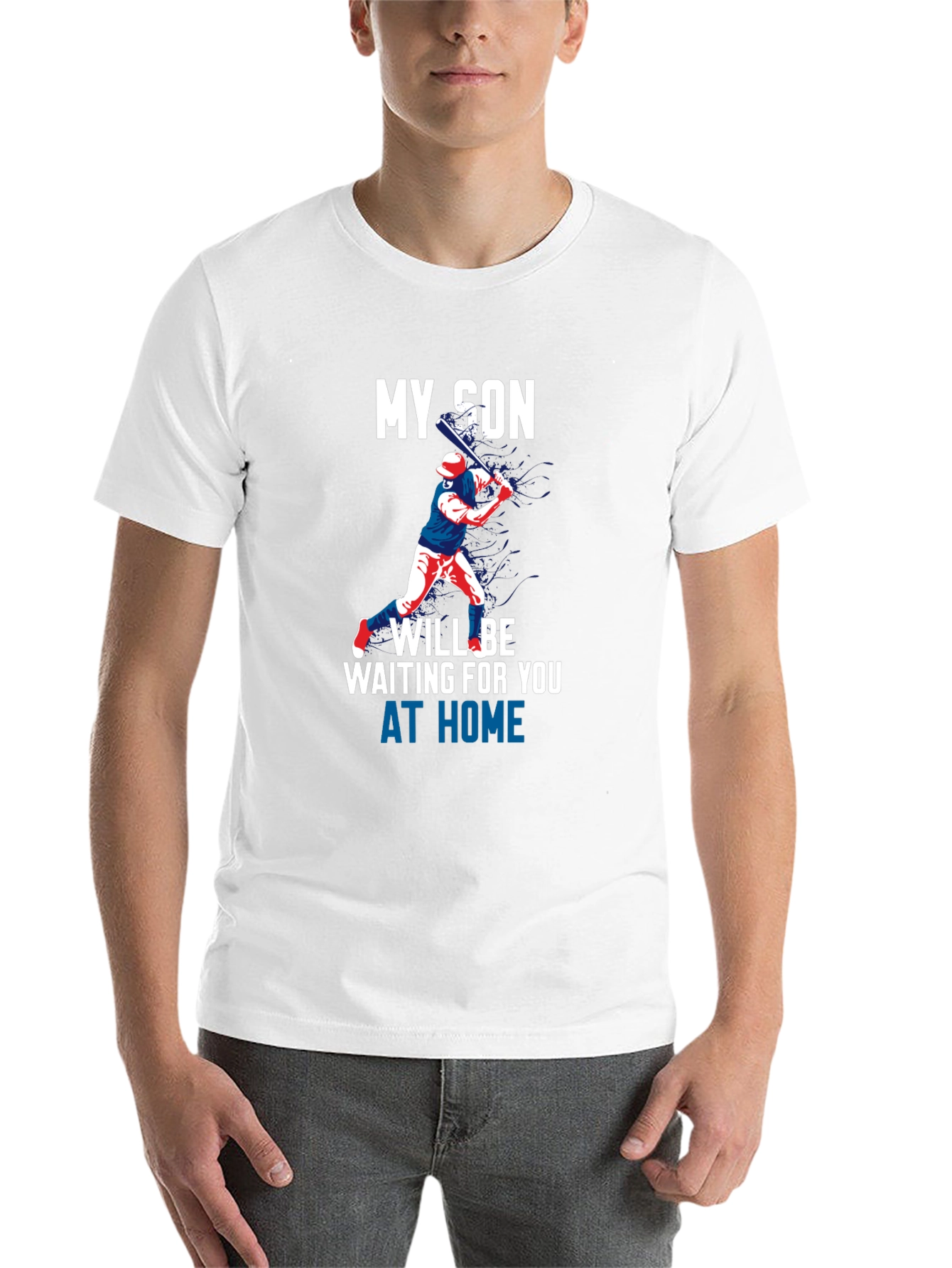 Black My Son Will Be Waiting at Home T-Shirt view 14