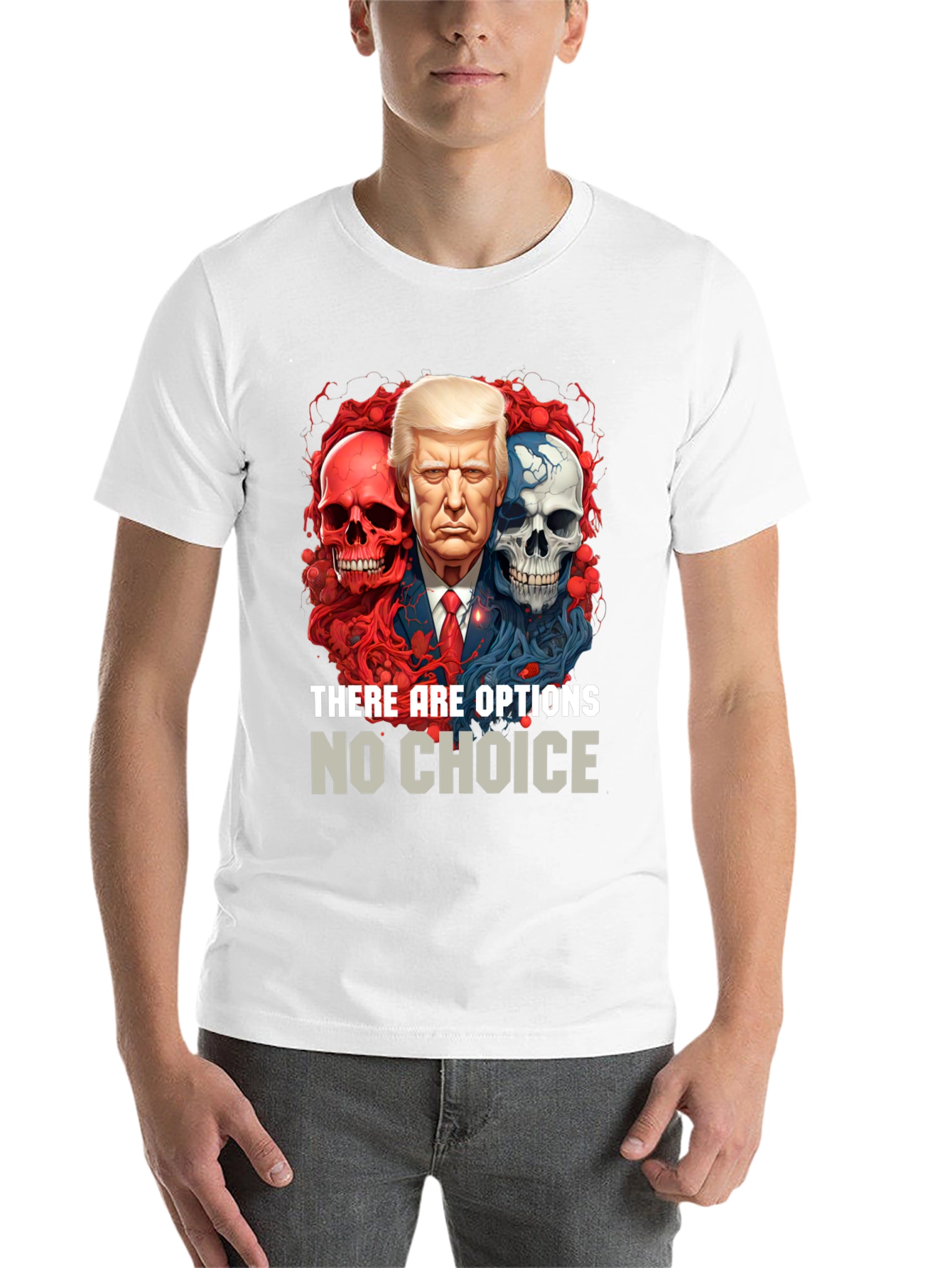 Black Political T-Shirt: Options No Choice view 14