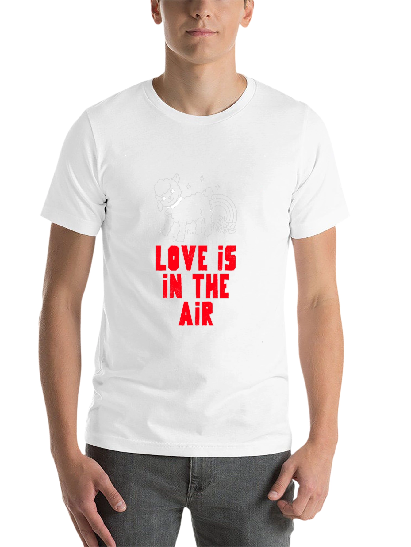 Black Love is in the Air Graphic Tee - Black Cotton T-Shirt view 14