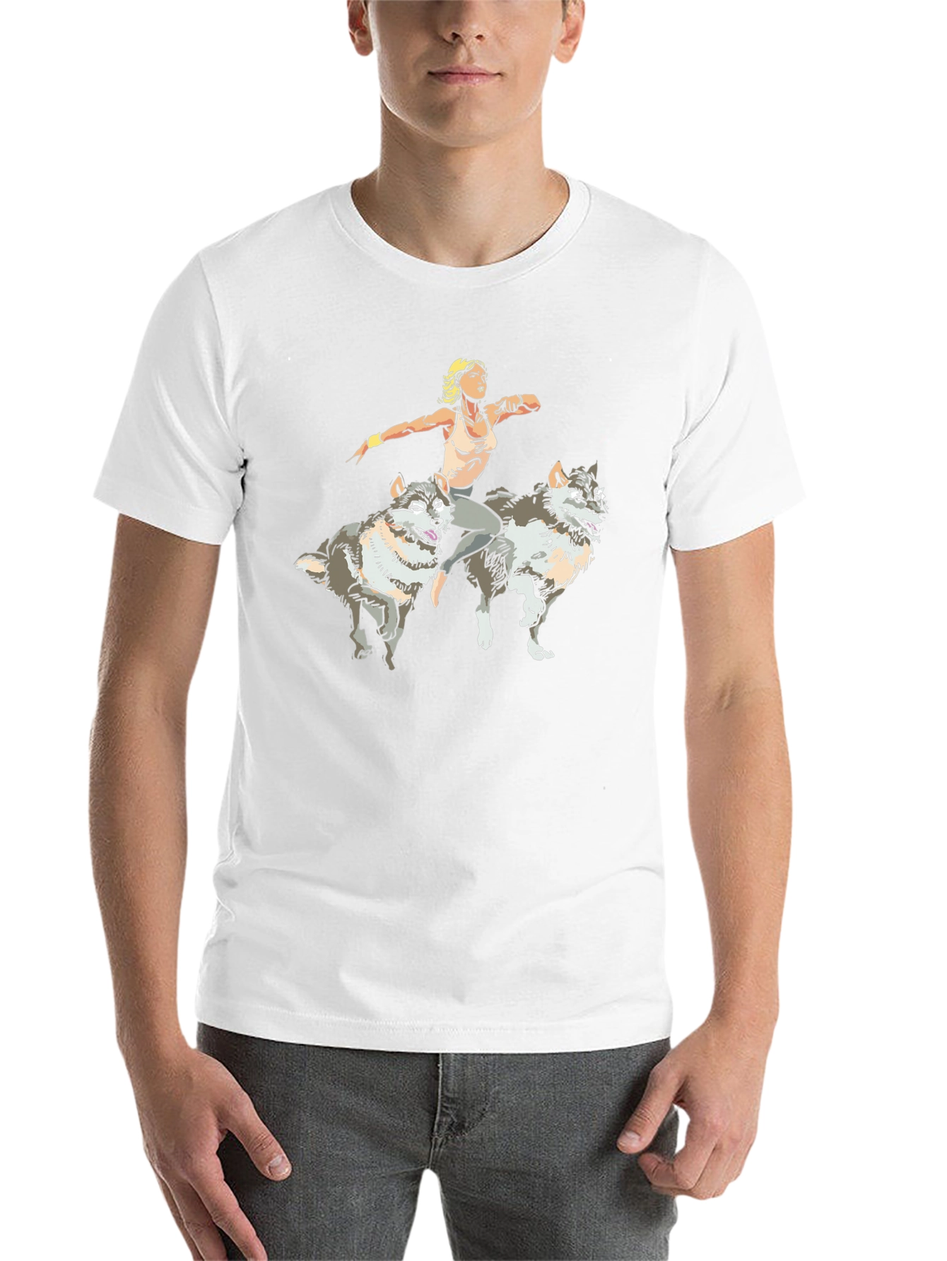 Wolf Rider Graphic T-Shirt - Unisex Design - 14