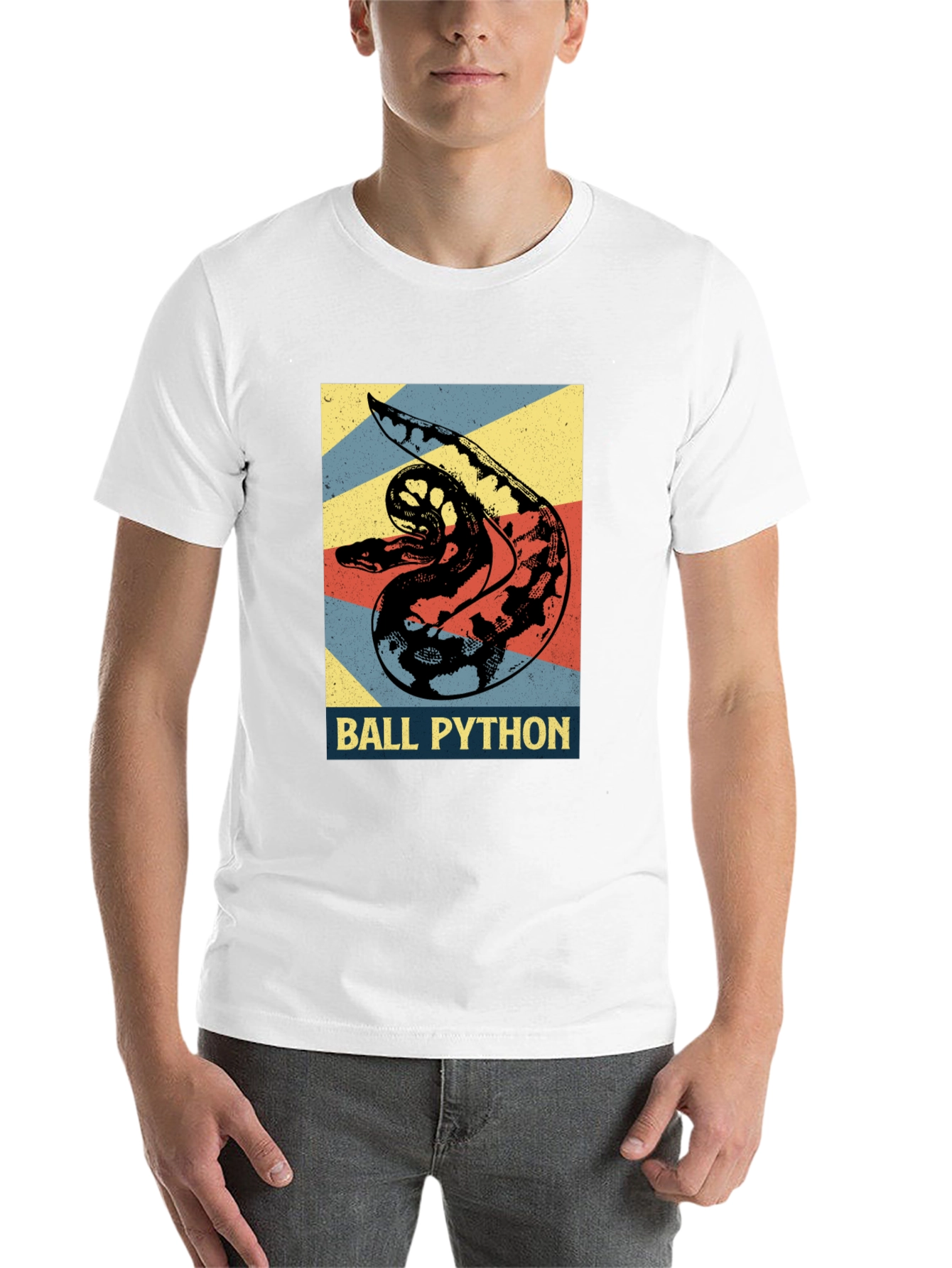 Black Ball Python Graphic T-Shirt - Reptile Lover Tee view 14