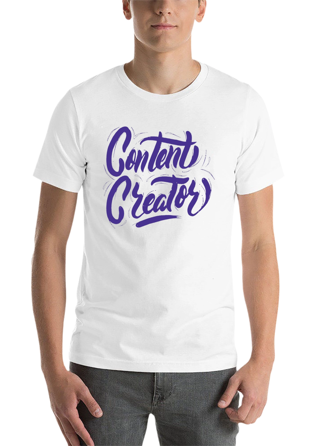 Black Content Creator Graphic Tee - Black view 14