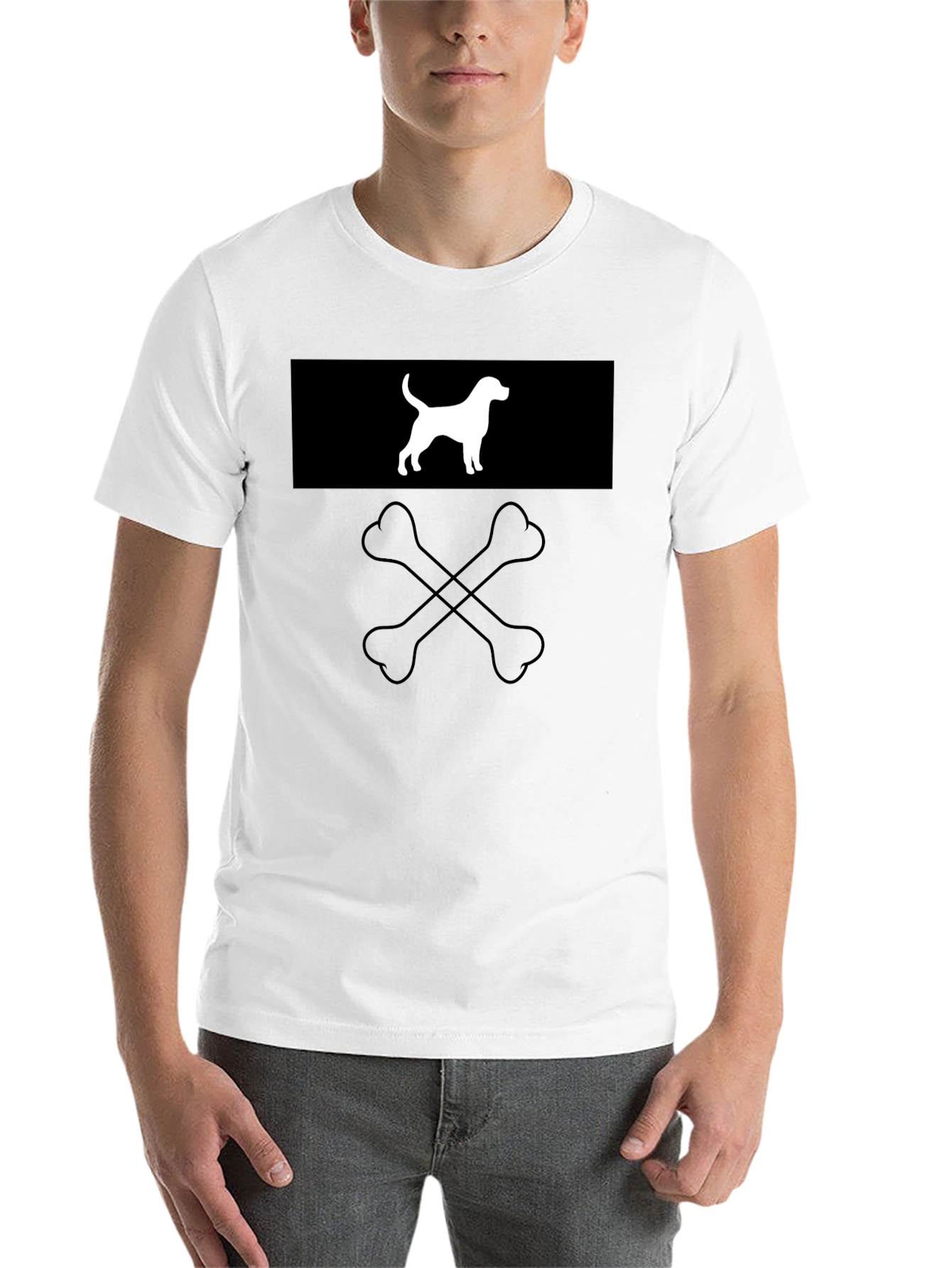 Black Dog & Bones Graphic Tee - Black Cotton Crewneck view 14