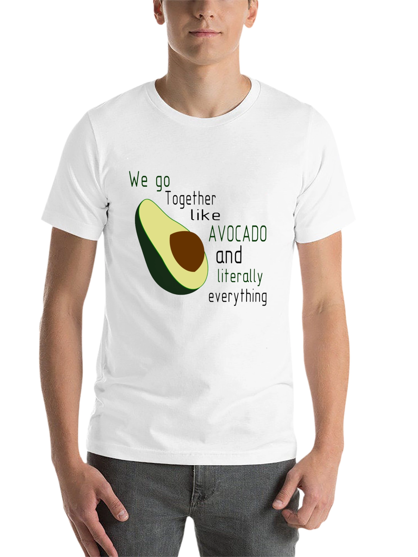 Black Avocado Love Graphic Tee - We Go Together Like Avocado and Everything view 14