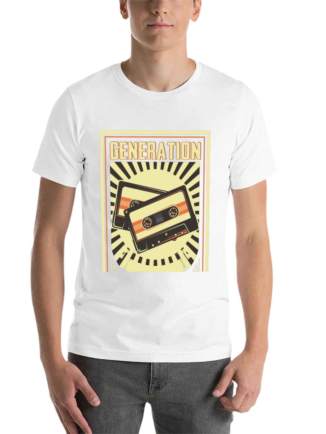 Black Retro Generation Cassette Tape Graphic Tee view 14