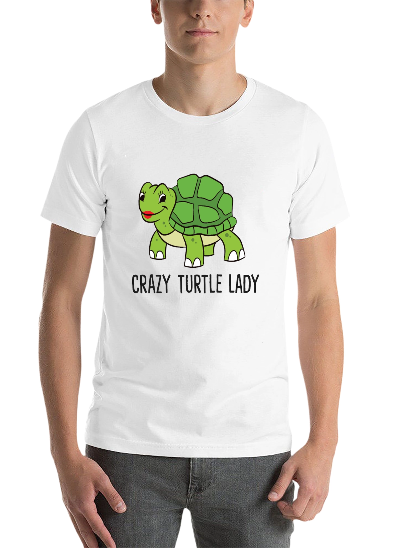 Black Crazy Turtle Lady T-Shirt view 14
