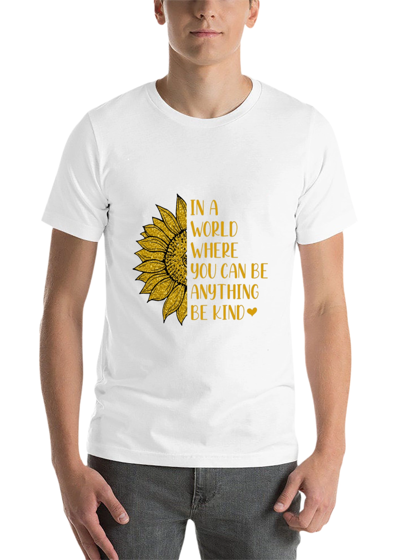 Black Kindness Sunflower Graphic Tee view 14