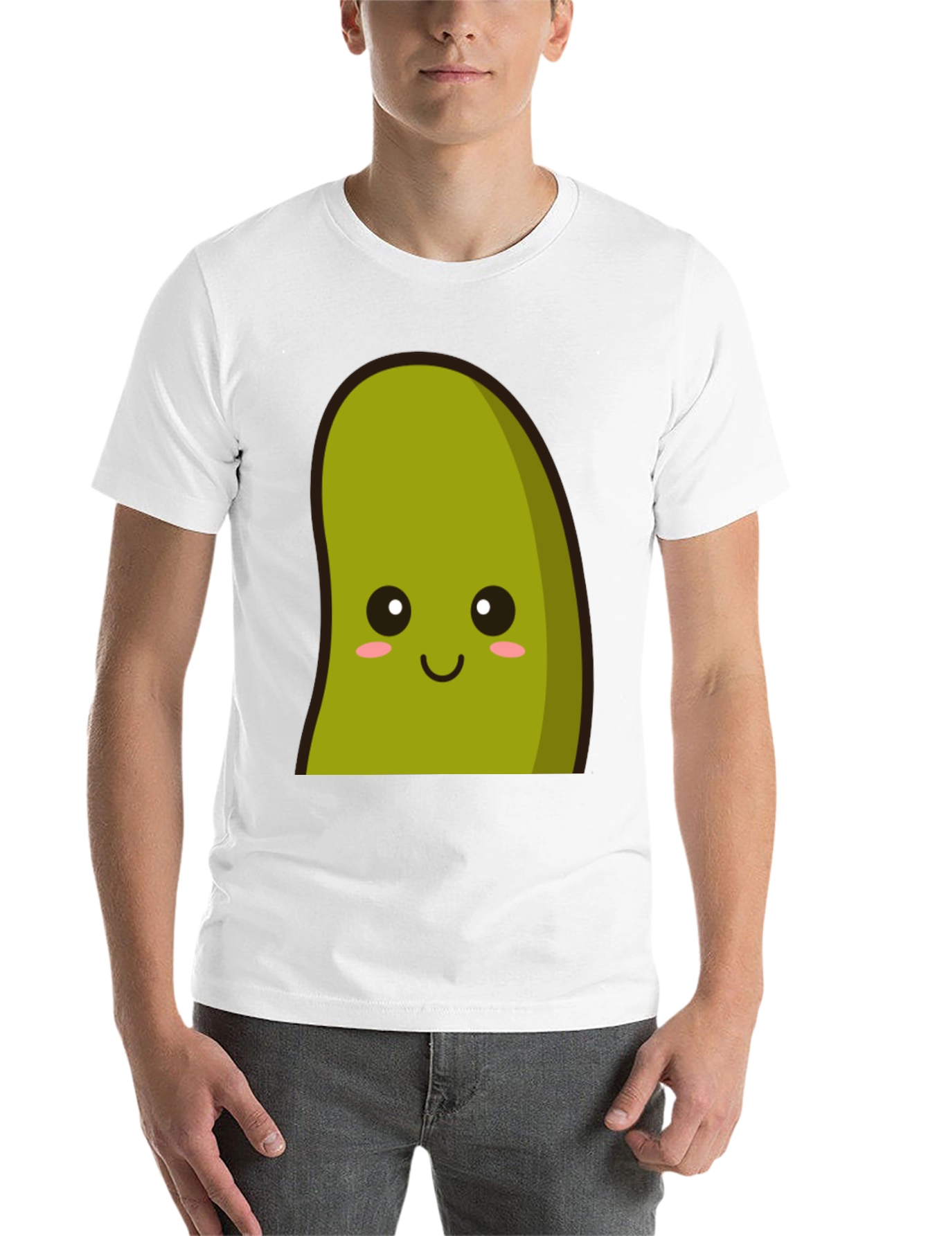 Black Kawaii Avocado Graphic Tee - Unisex Soft Cotton Blend view 14