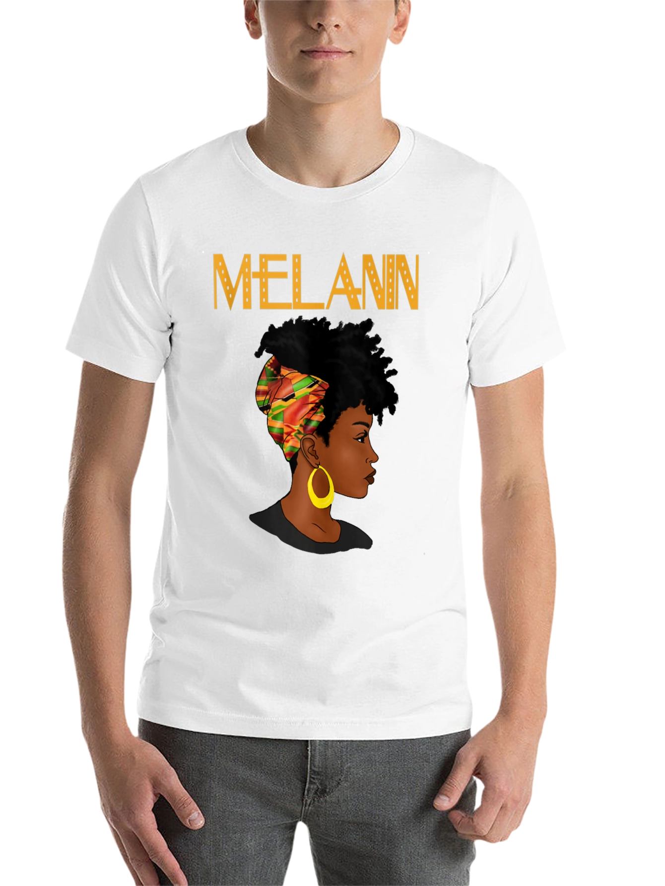 Black Melanin Queen Black Graphic Tee view 14