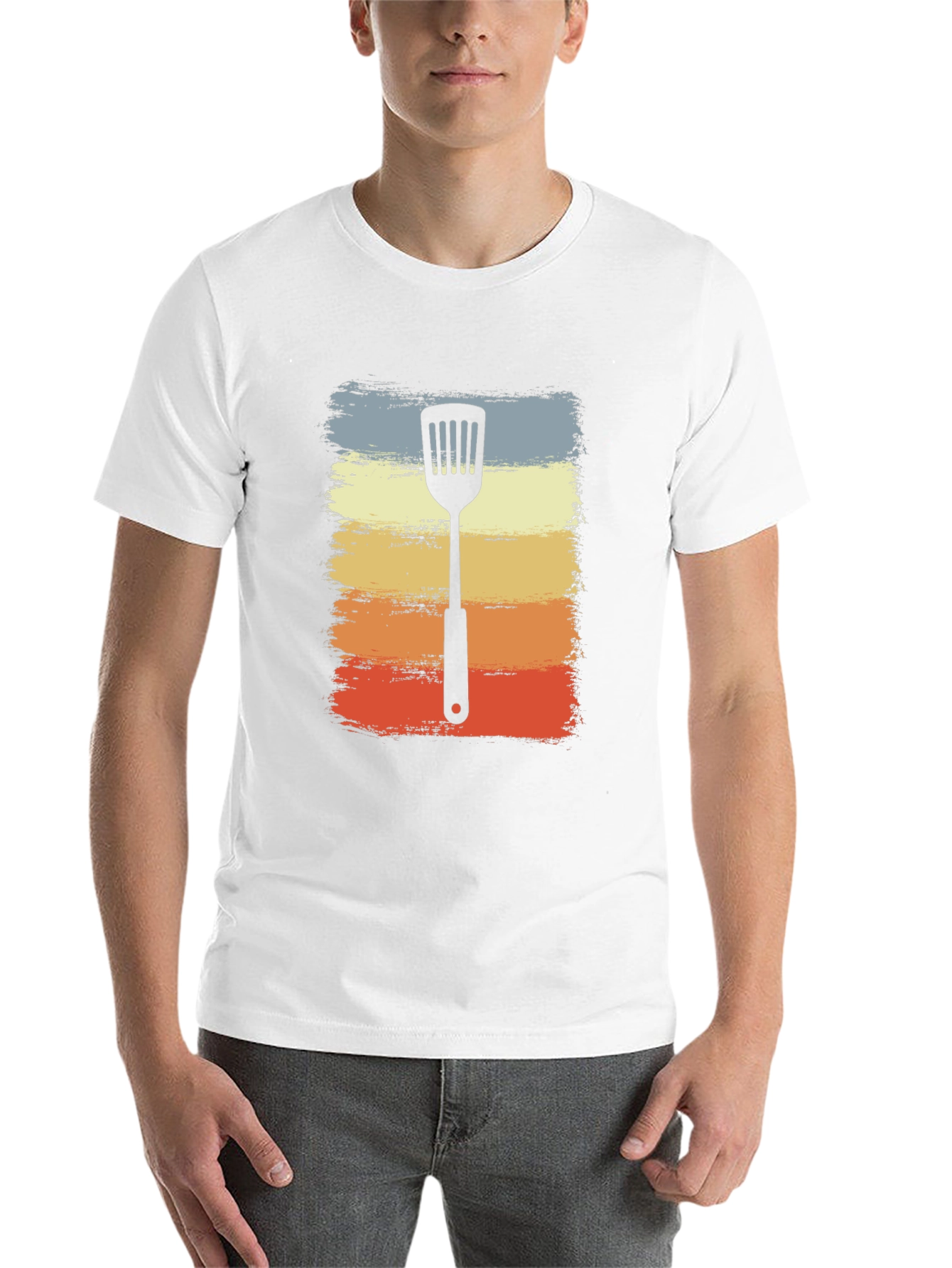 Black Retro Spatula Grill Master T-Shirt view 14