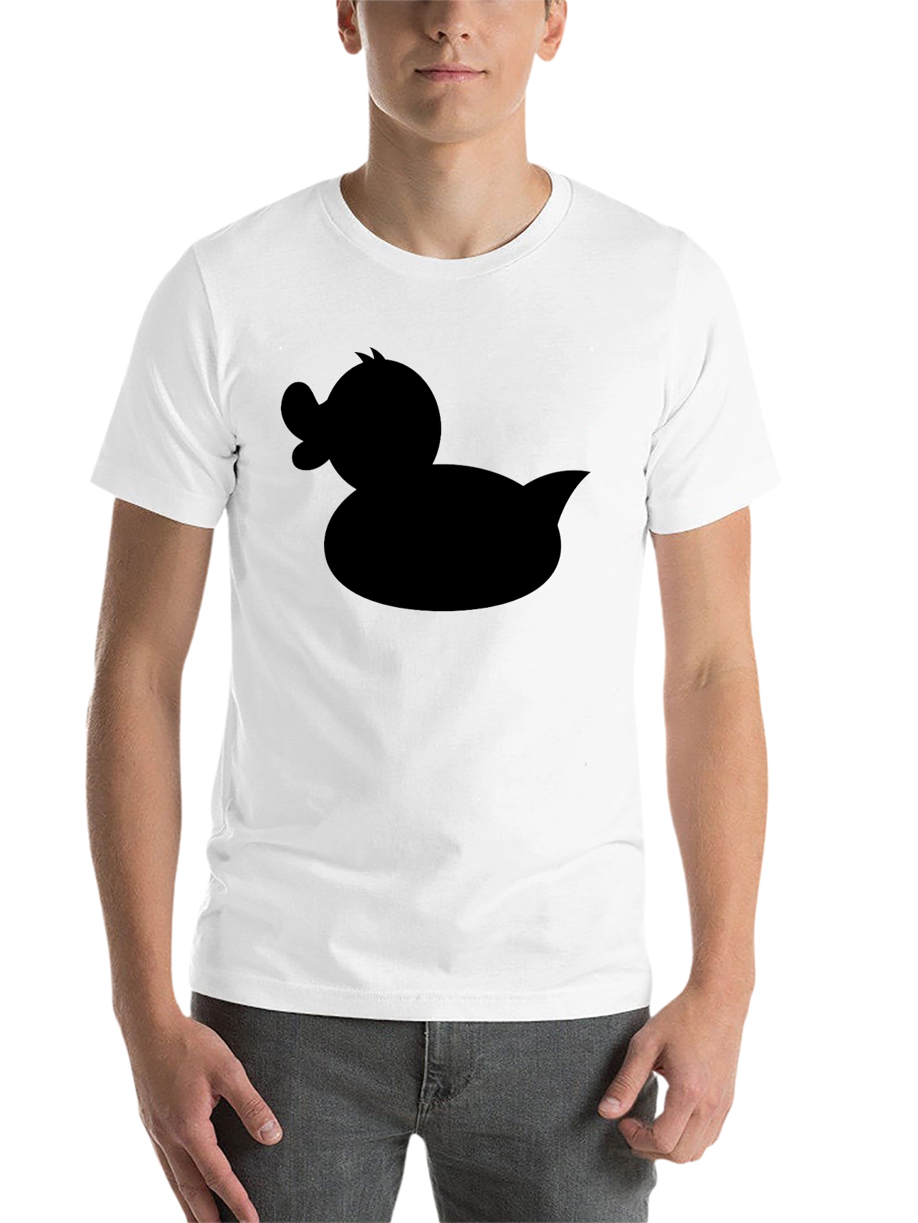 Black Duck Silhouette Black T-Shirt view 14