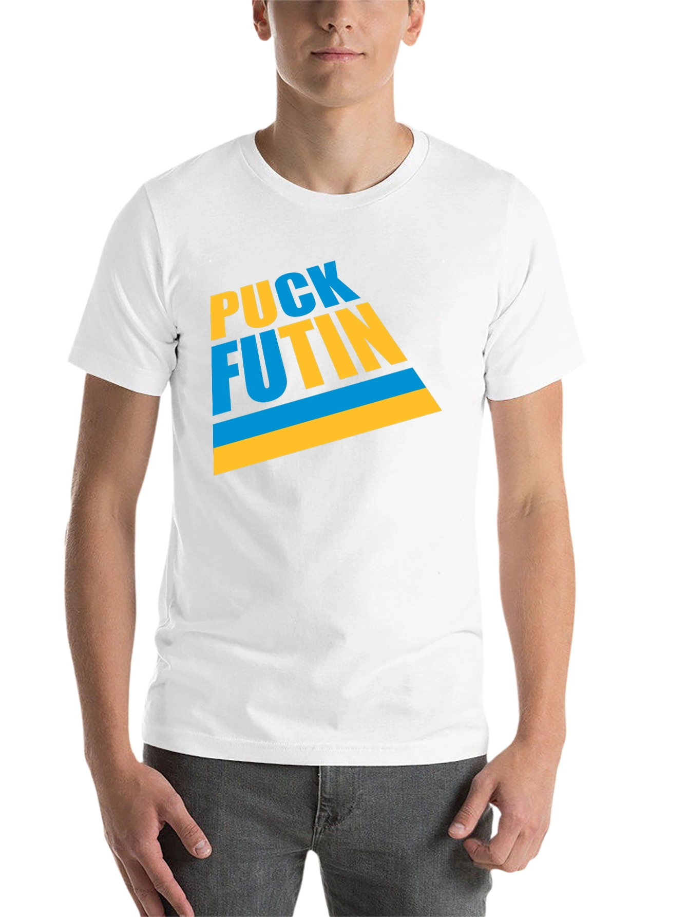 Black Puck Futin Graphic T-Shirt - Black Crew Neck view 14