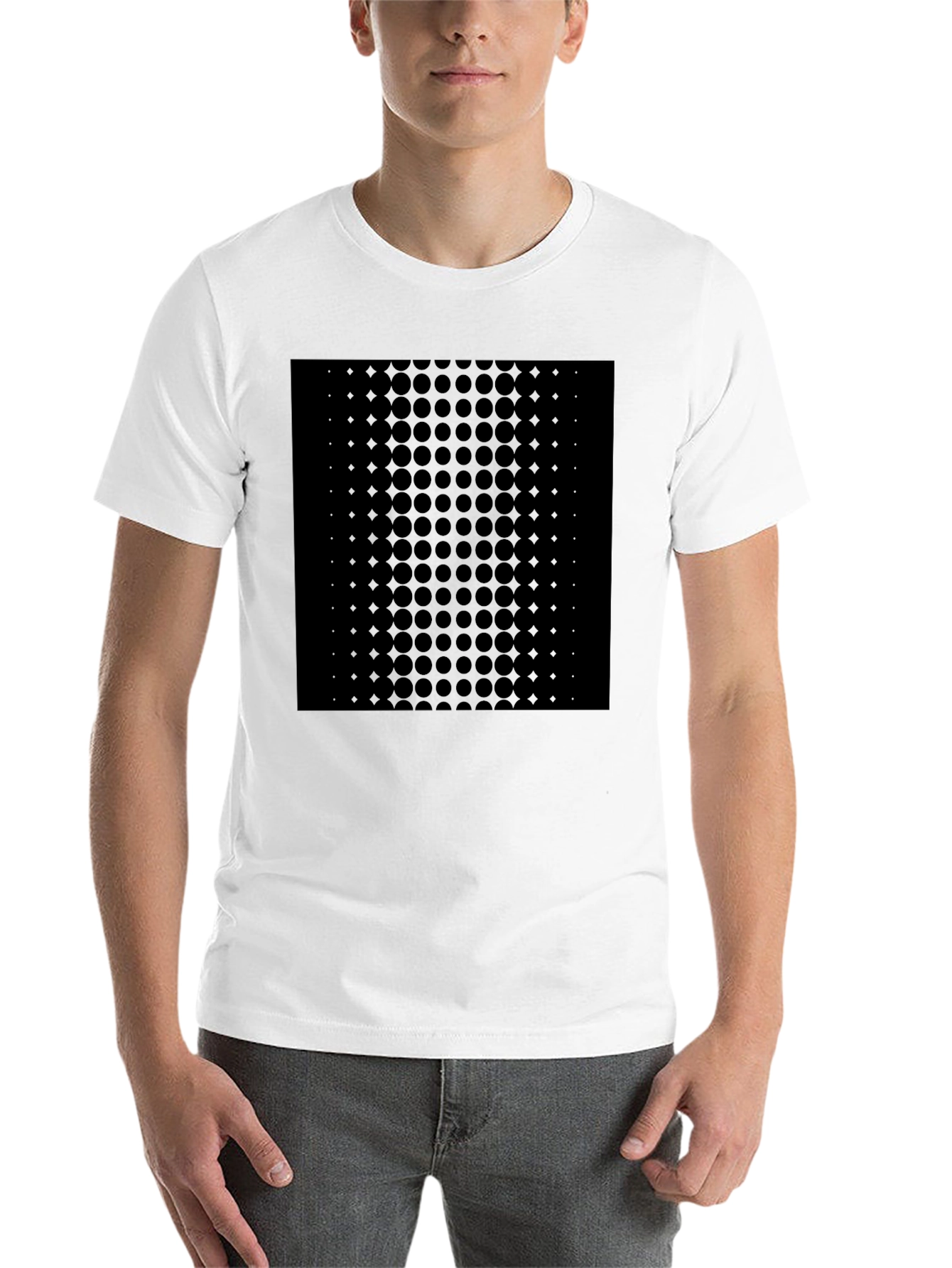 Black Modern Graphic Print Black T-Shirt view 14