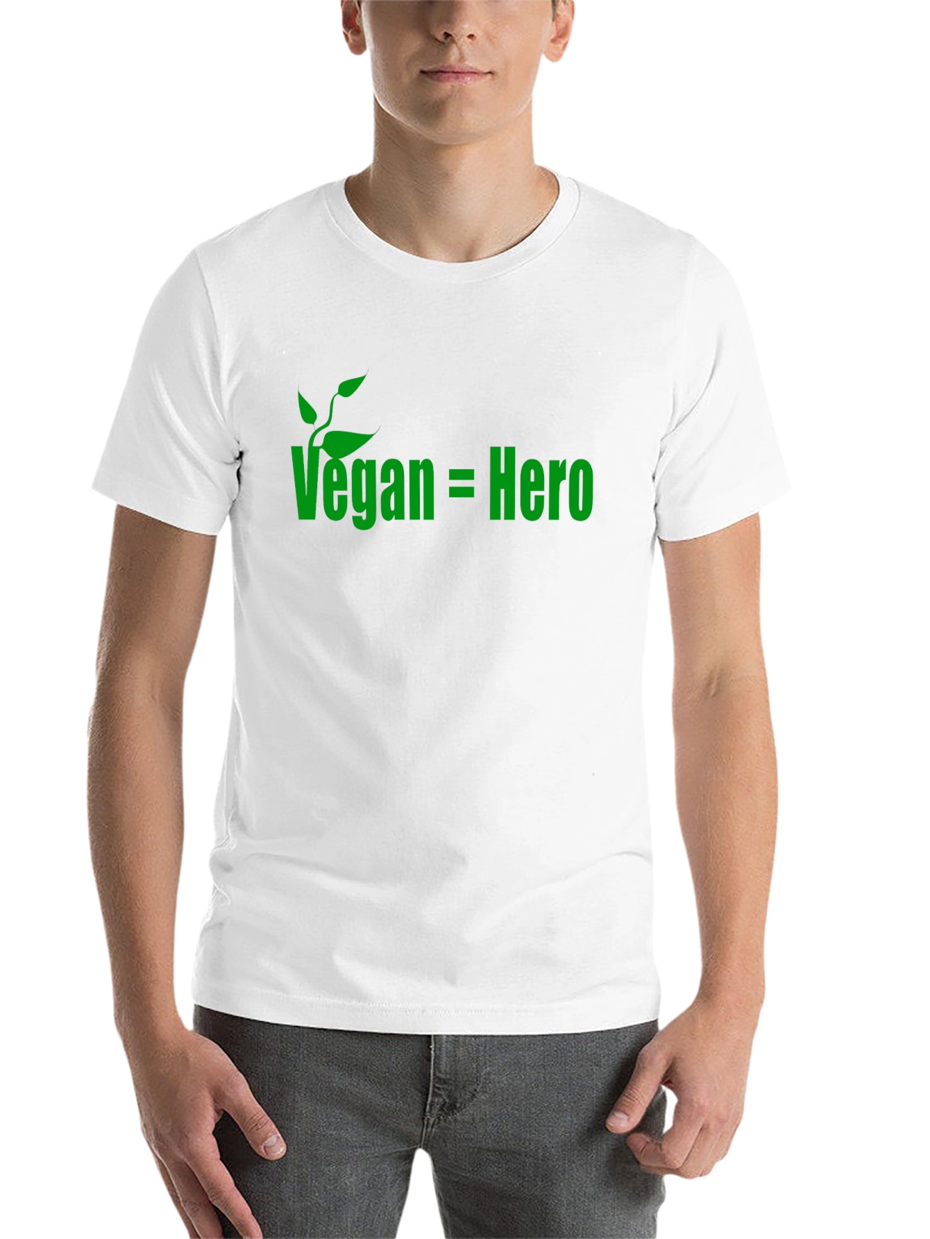Black Vegan Hero Tee - Eco-Friendly Statement T-Shirt view 14