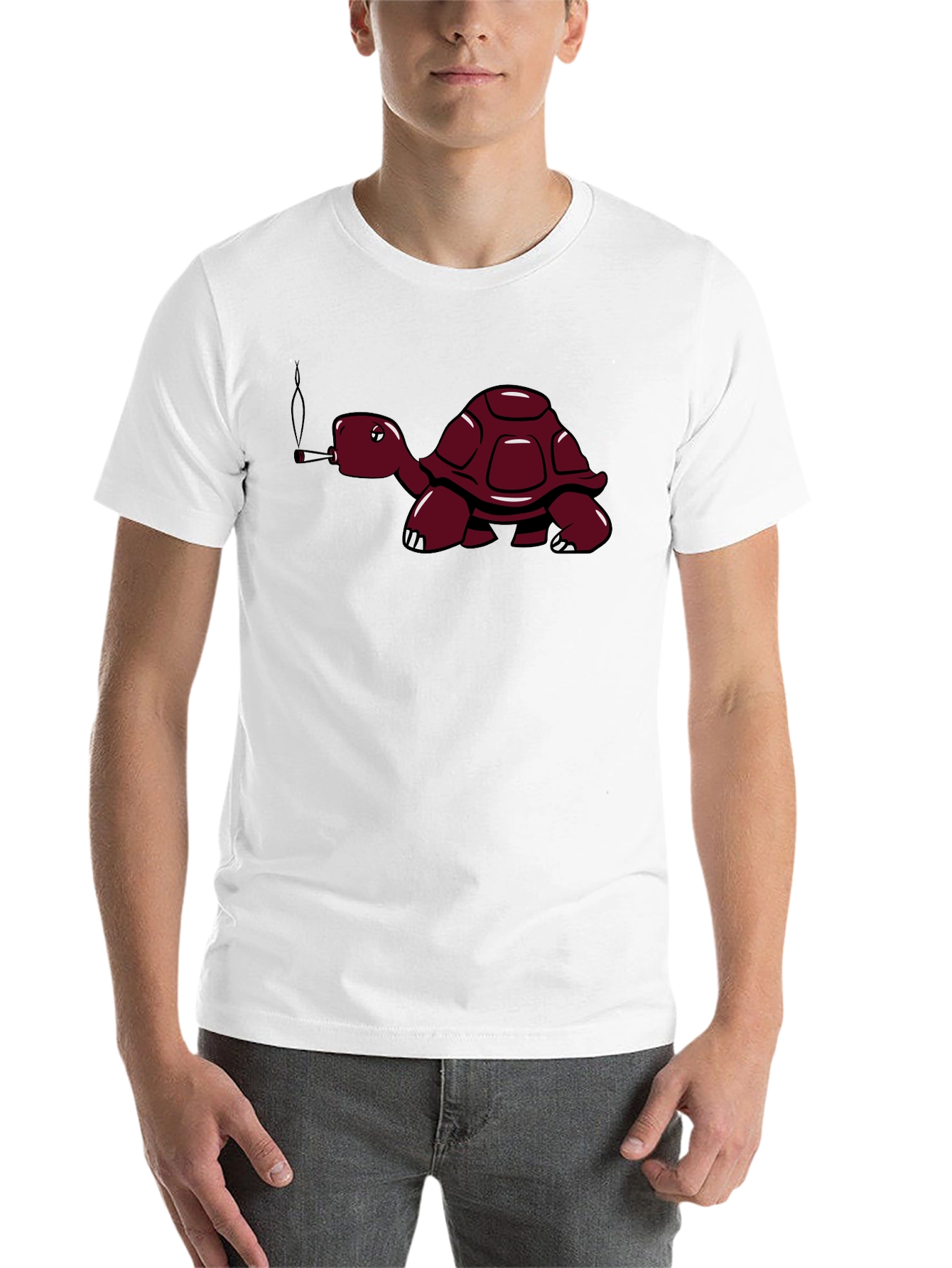 Black Turtle Smoker T-Shirt - Cool Graphic Tee view 14