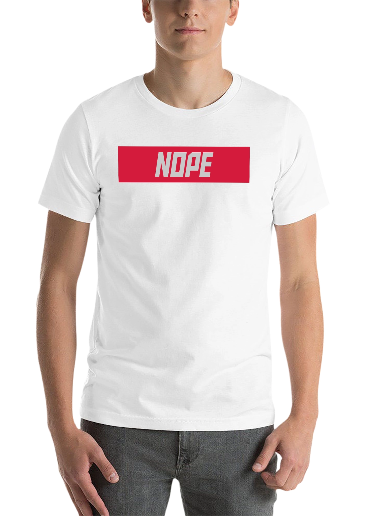 Black Nope Graphic T-Shirt - Casual Black Tee view 14