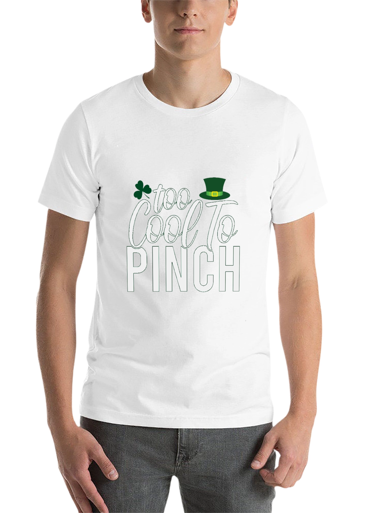 Black Too Cool to Pinch St. Patrick's Day T-Shirt view 14