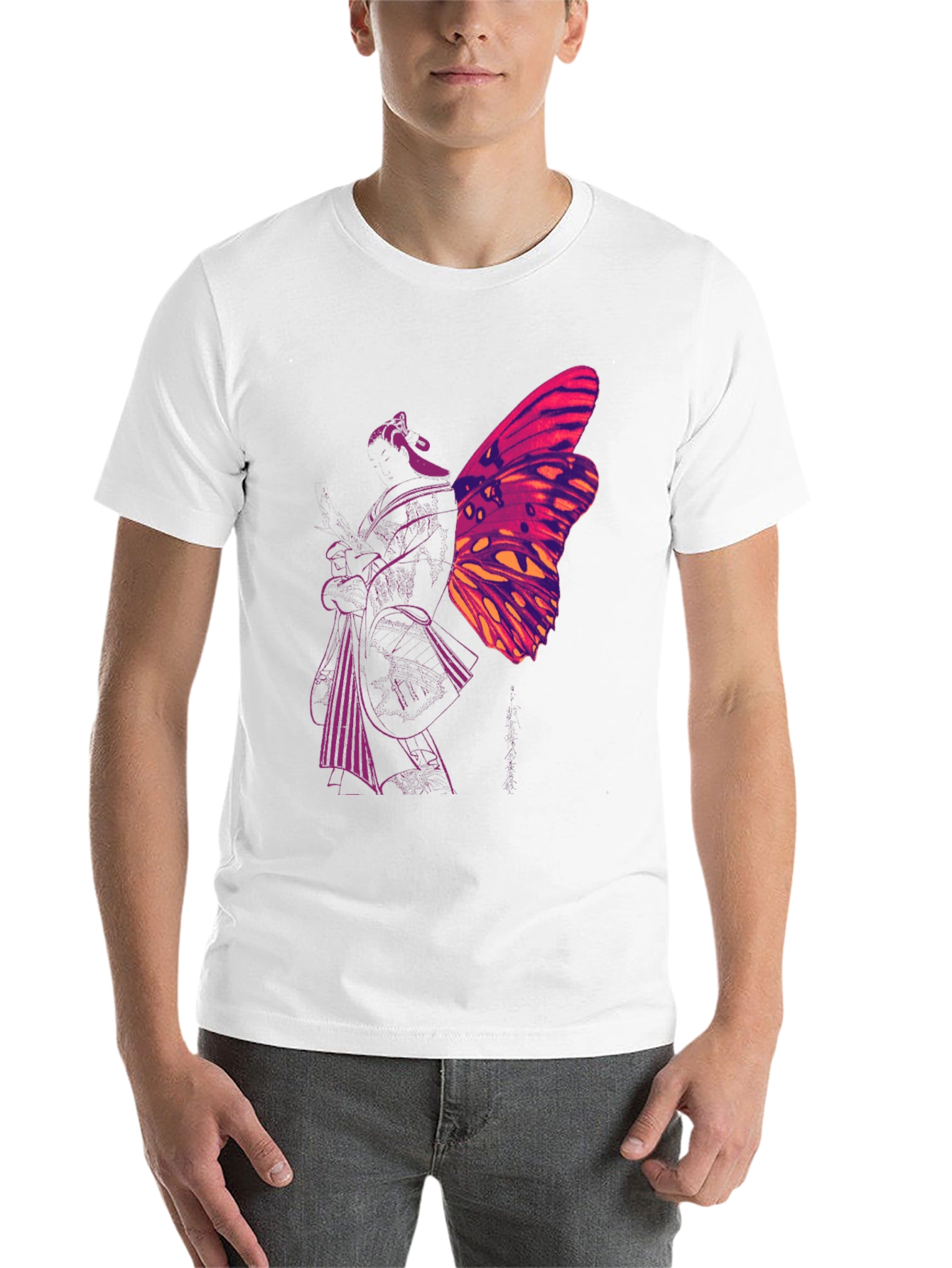 Black Butterfly Graphic Black T-Shirt view 14