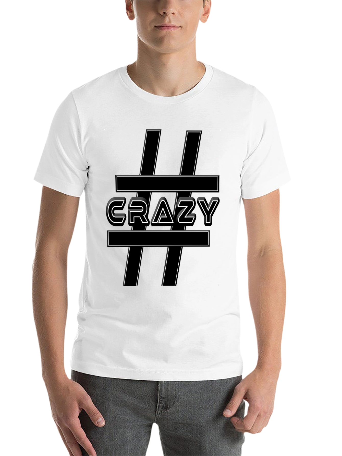 Black Crazy Graphic T-Shirt - Edgy Style view 14