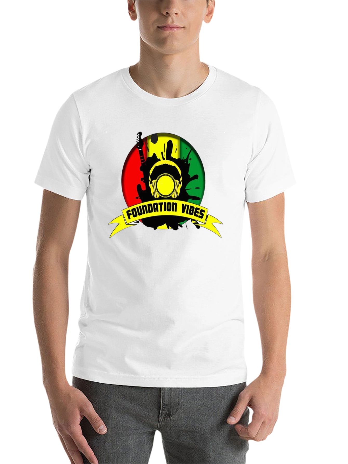 Black Foundation Vibes Reggae T-Shirt view 14