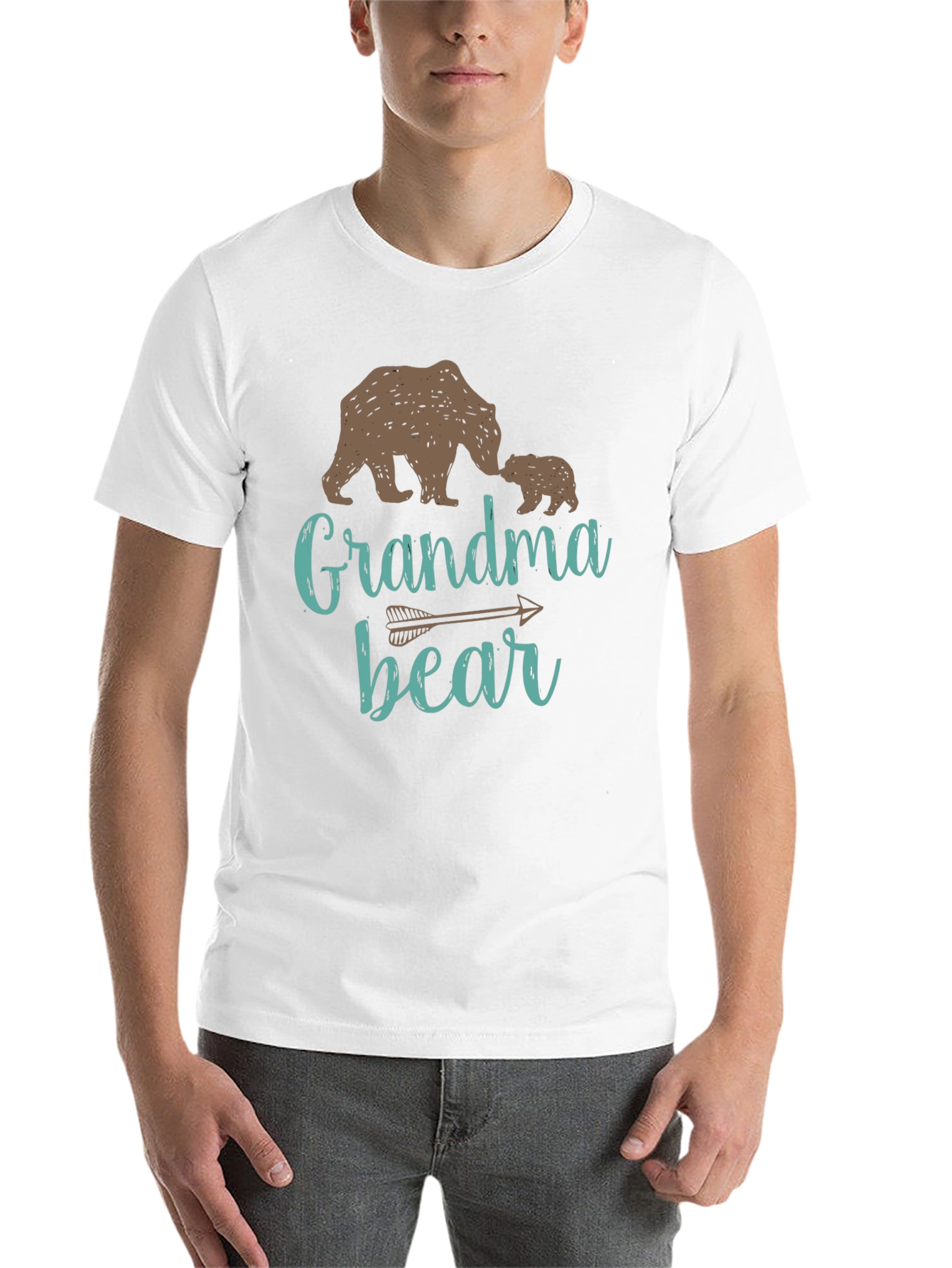 Black Grandma Bear Graphic T-Shirt view 14