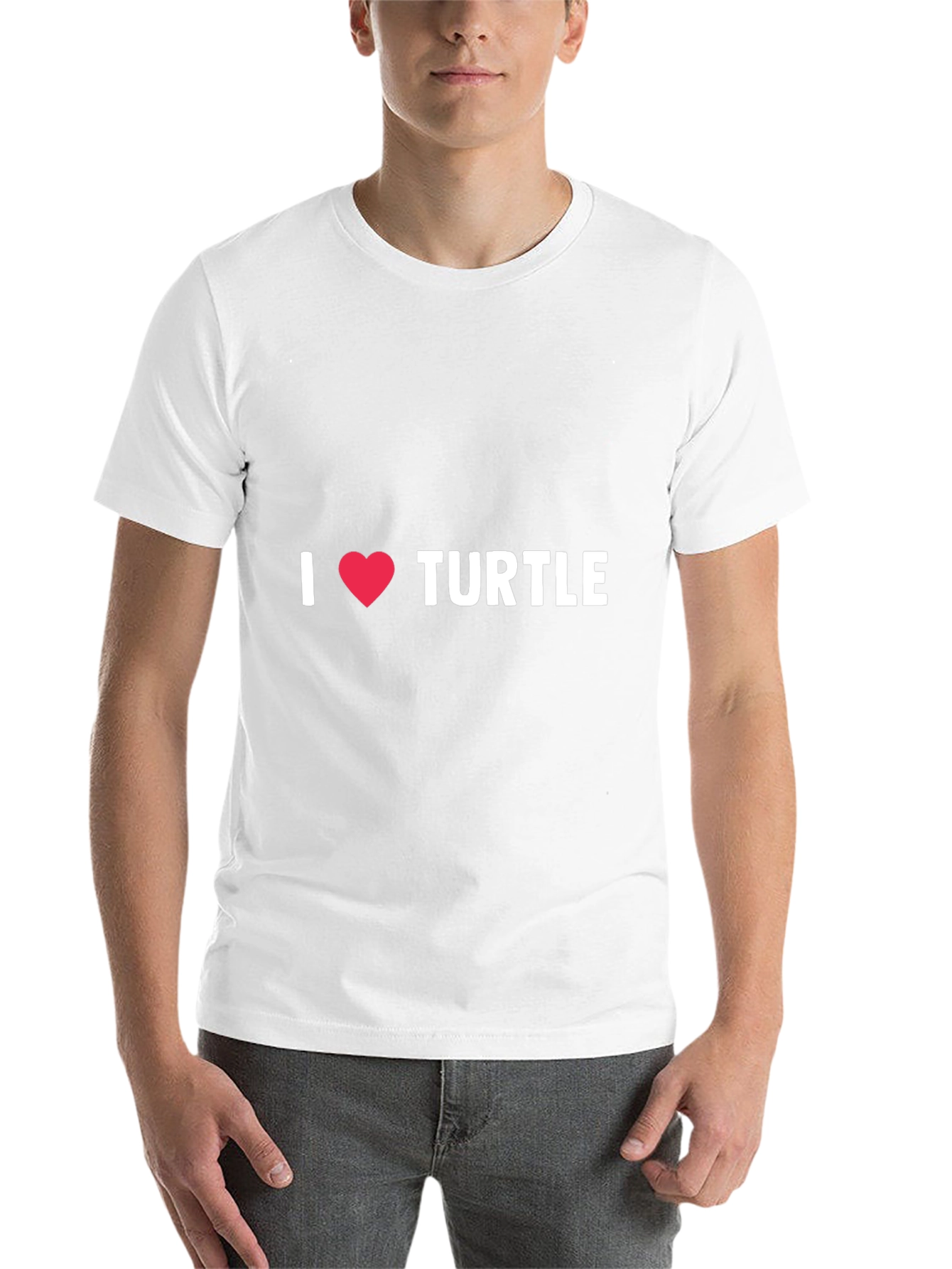 Black I Love Turtles T-Shirt - Black Cotton view 14