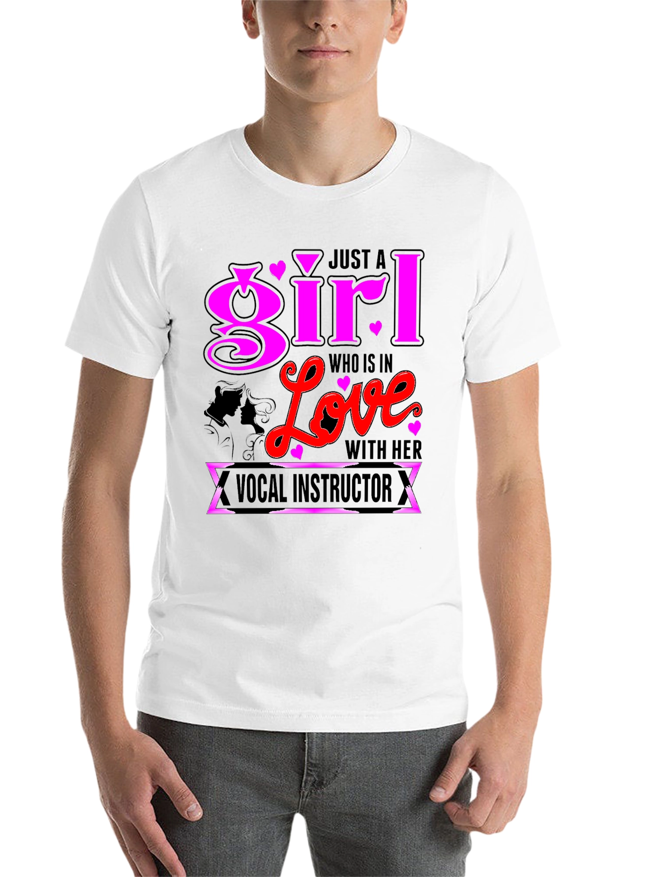 Black Girl in Love with Vocal Instructor Graphic T-Shirt view 14