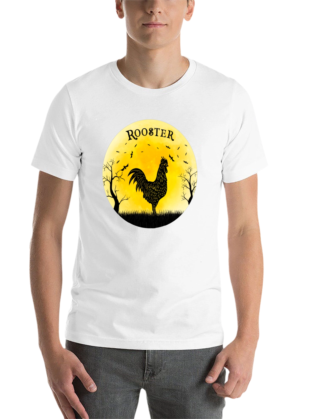 Rooster Silhouette Graphic Tee - 14