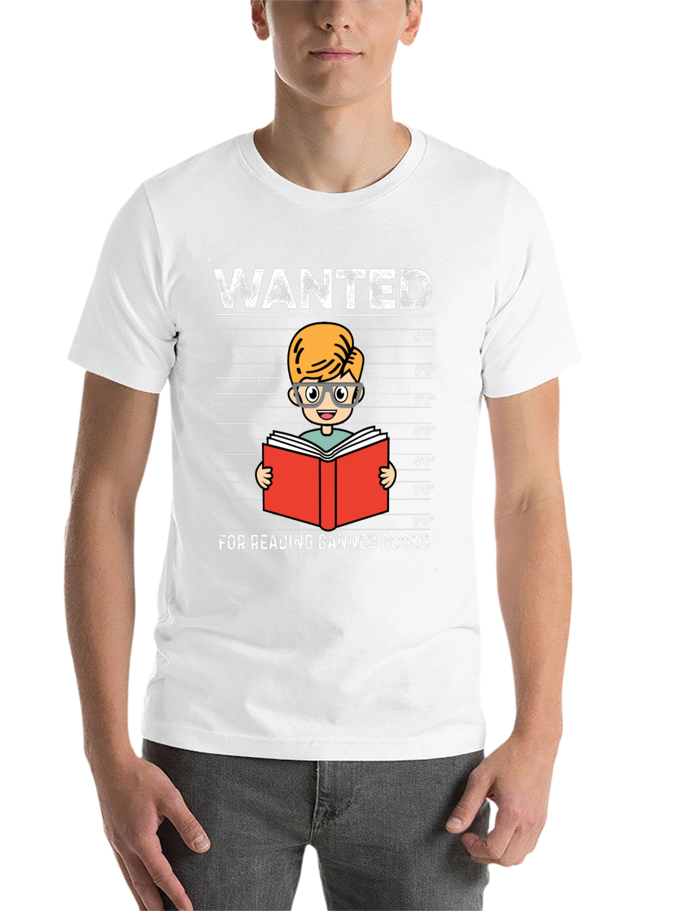Black Wanted For Reading Banned Books T-Shirt view 14