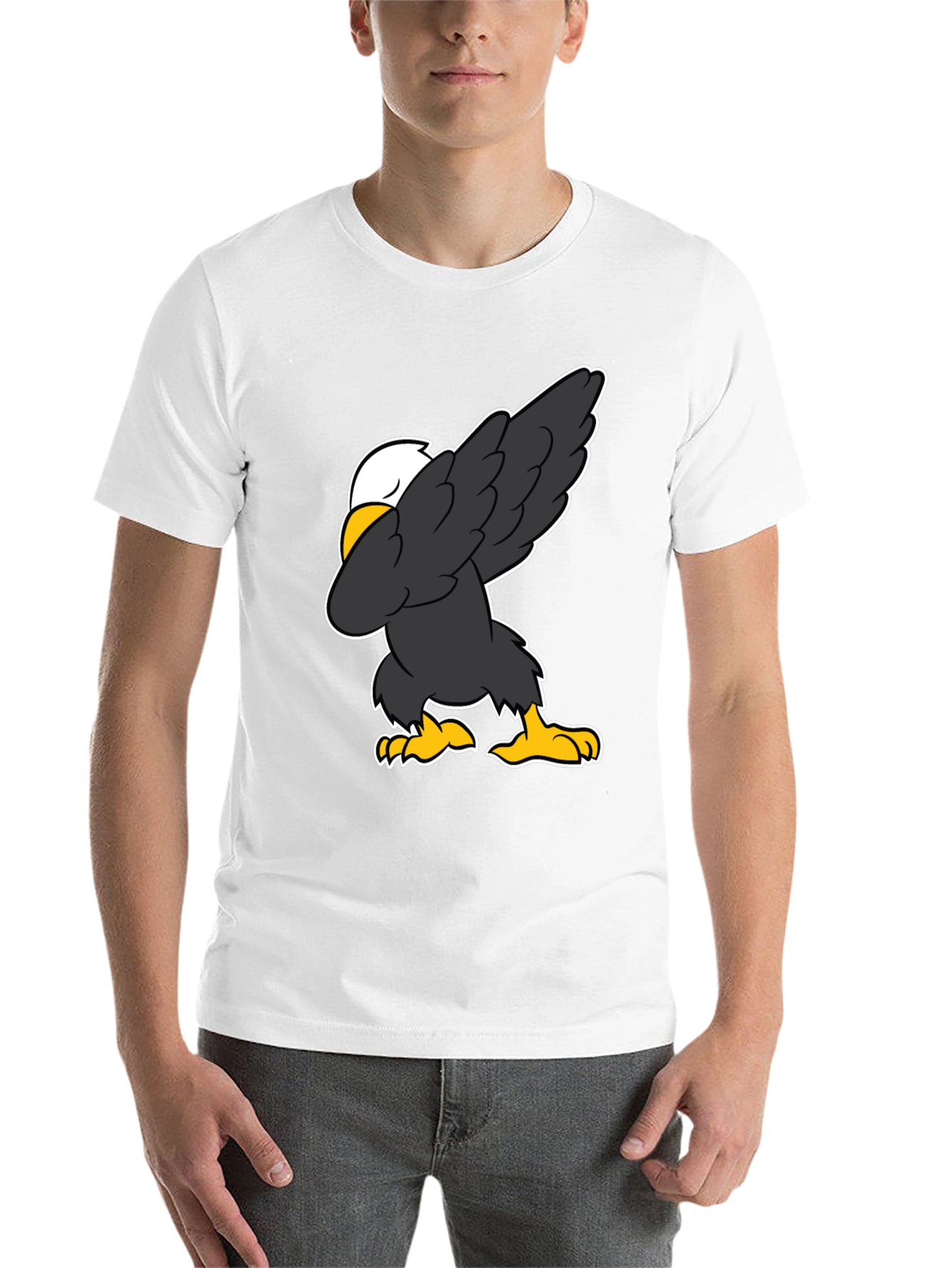 Black Dabbing Eagle Graphic Tee - Patriotic Fun view 14