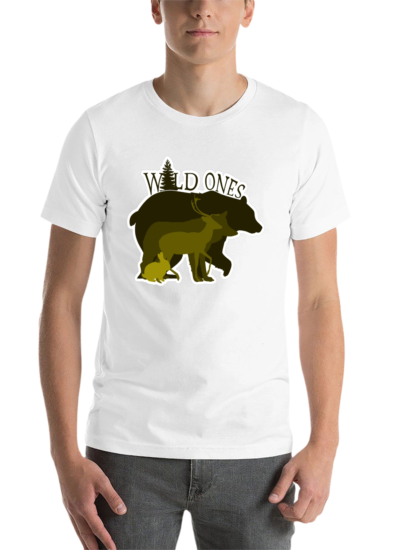 Black Wild Ones Nature Graphic T-Shirt view 14
