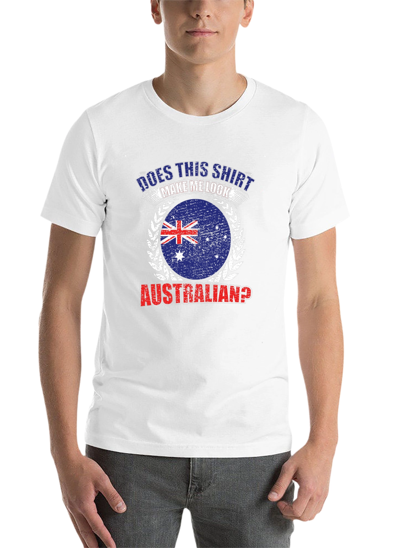 Black Australian Flag Graphic T-Shirt - Funny Novelty Tee view 14