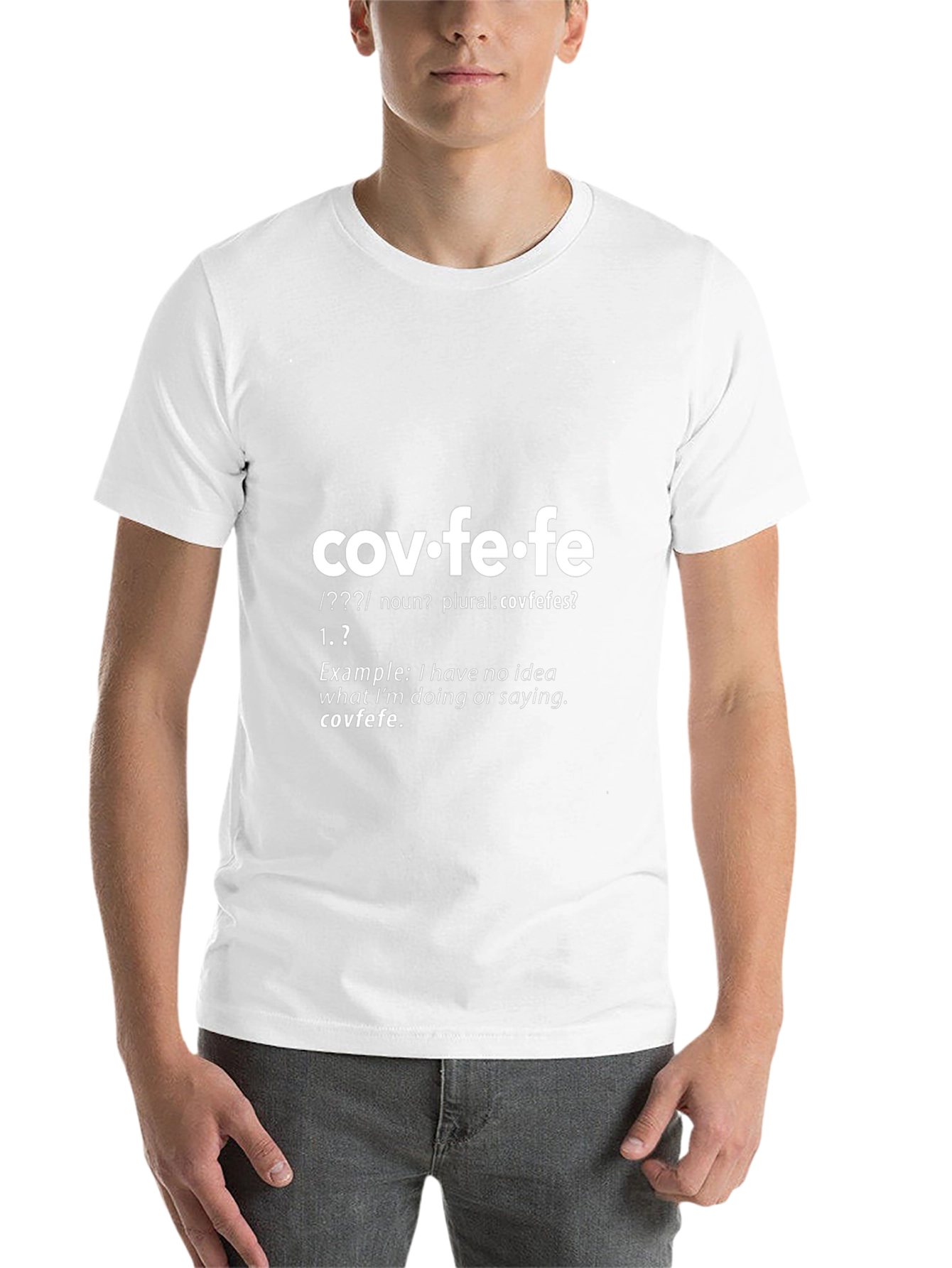 Black Covfefe Definition T-Shirt - Funny Political Humor Tee view 14