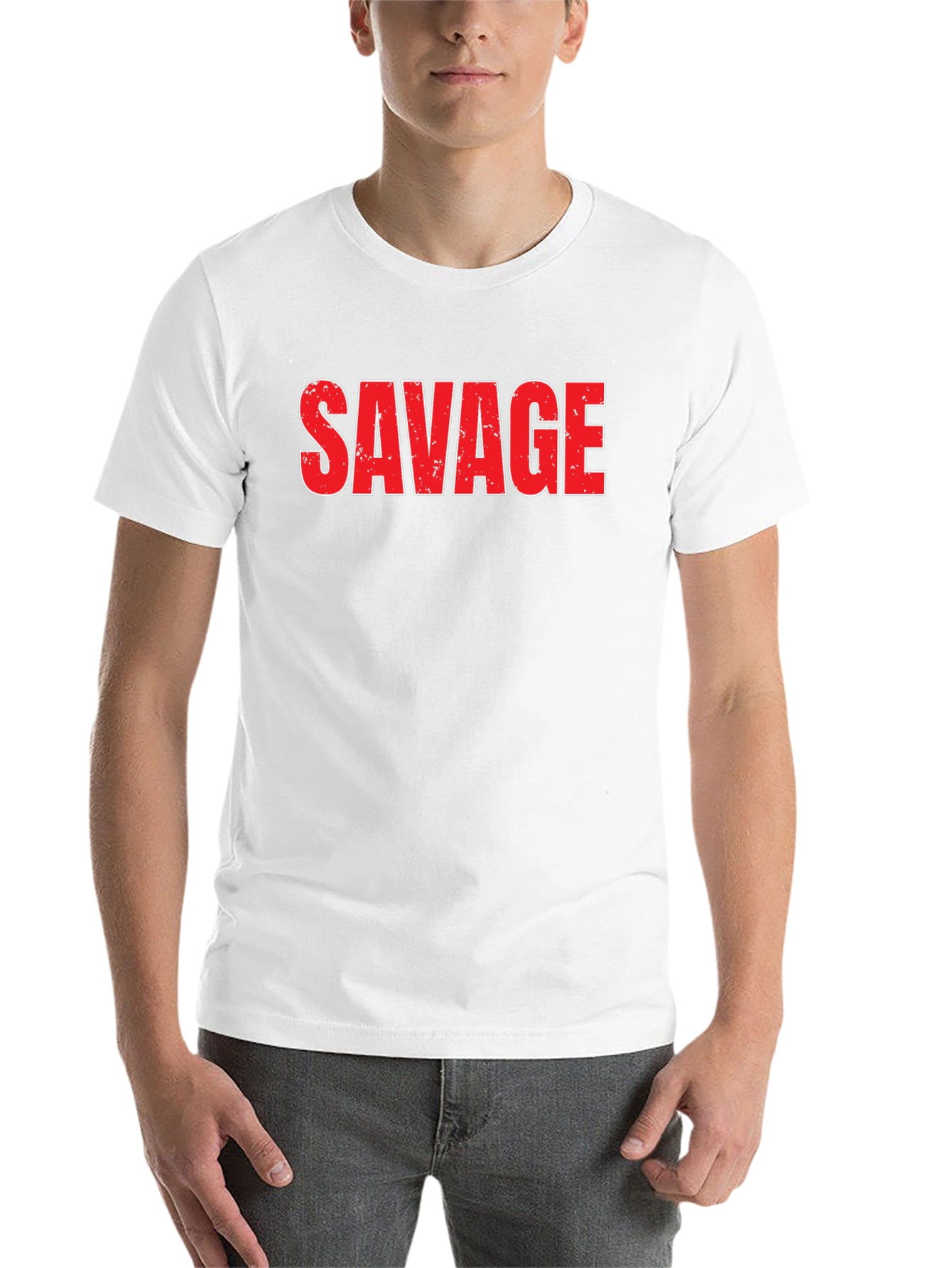 Black Savage Graphic Tee - Bold Statement Shirt view 14