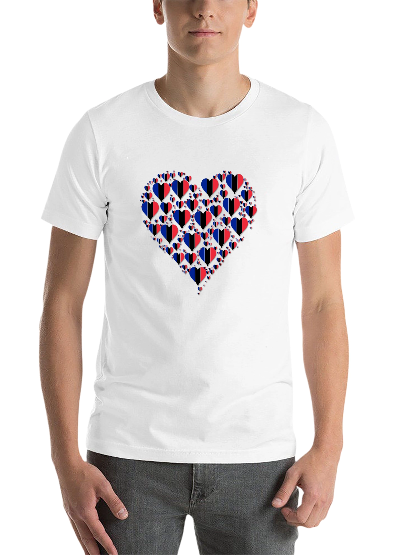 Black Heart Flag T-Shirt - Stylish Graphic Tee for Everyday Wear view 14