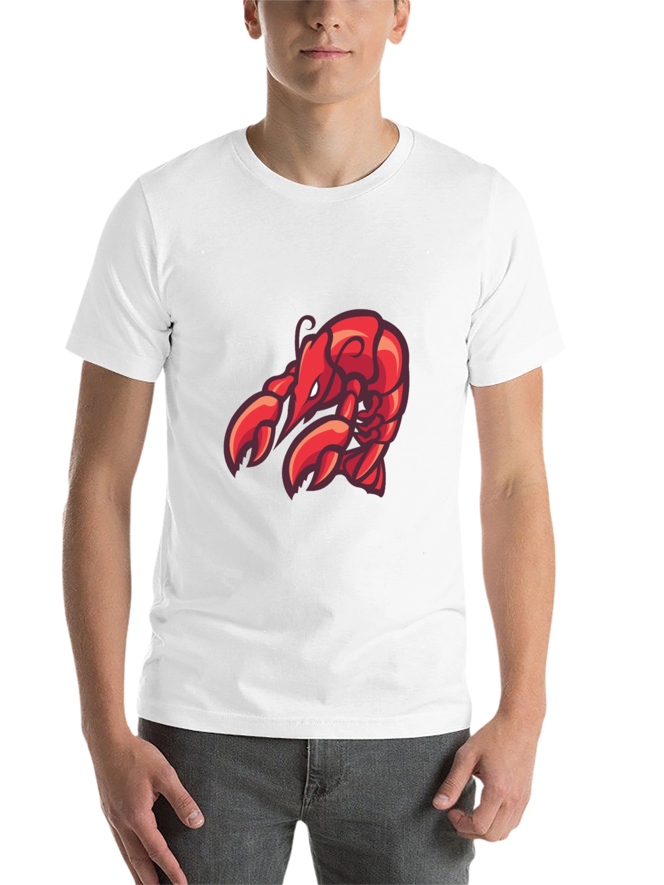 Black Lobster Graphic Tee - Black Cotton T-Shirt view 14