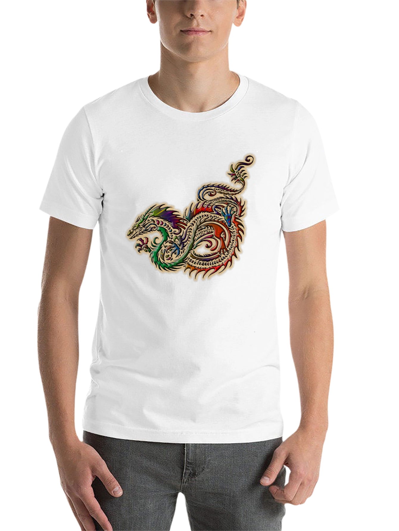 Black Dragon Graphic Black T-Shirt view 14