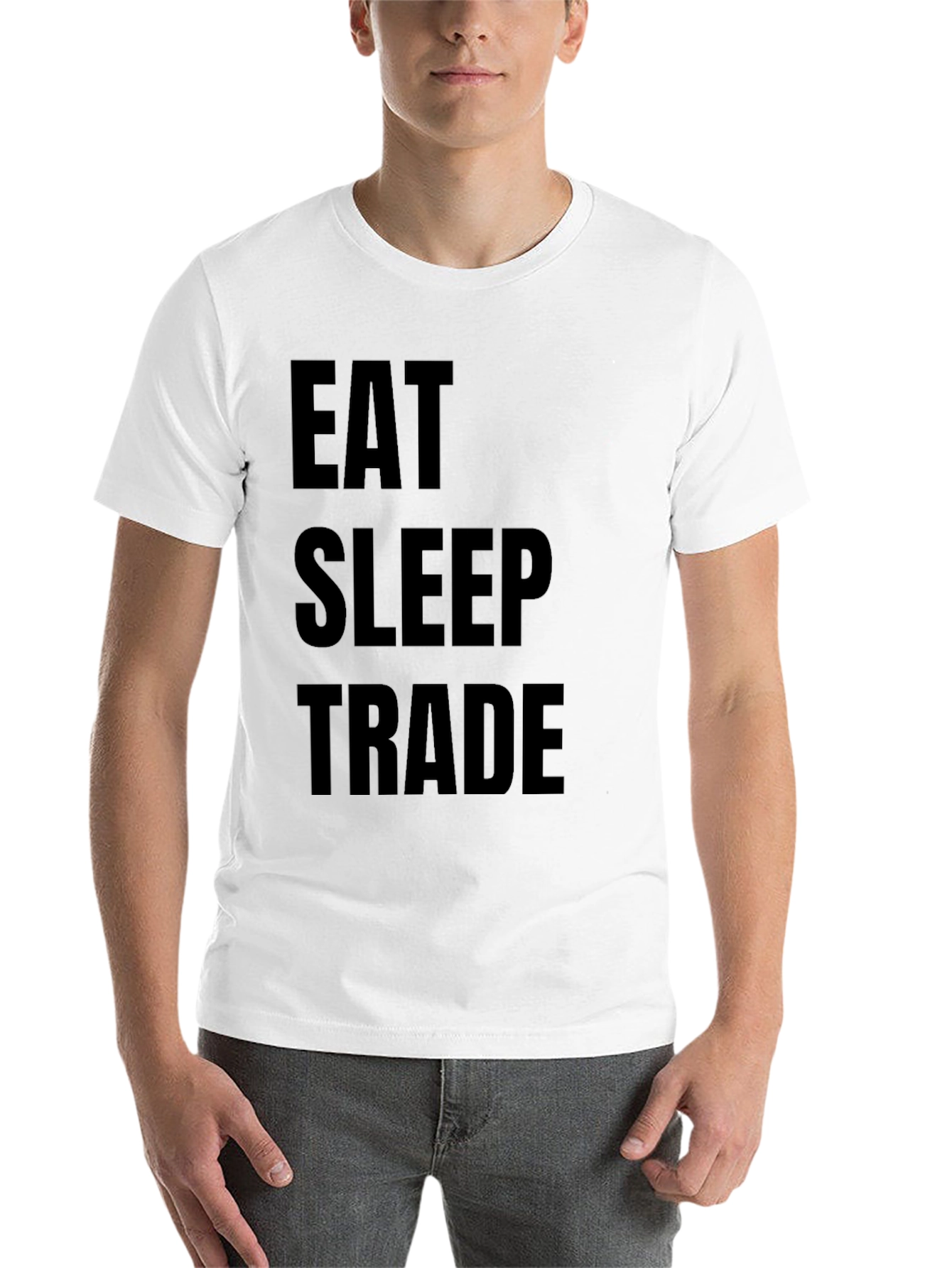 Black Eat Sleep Trade Graphic T-Shirt view 14