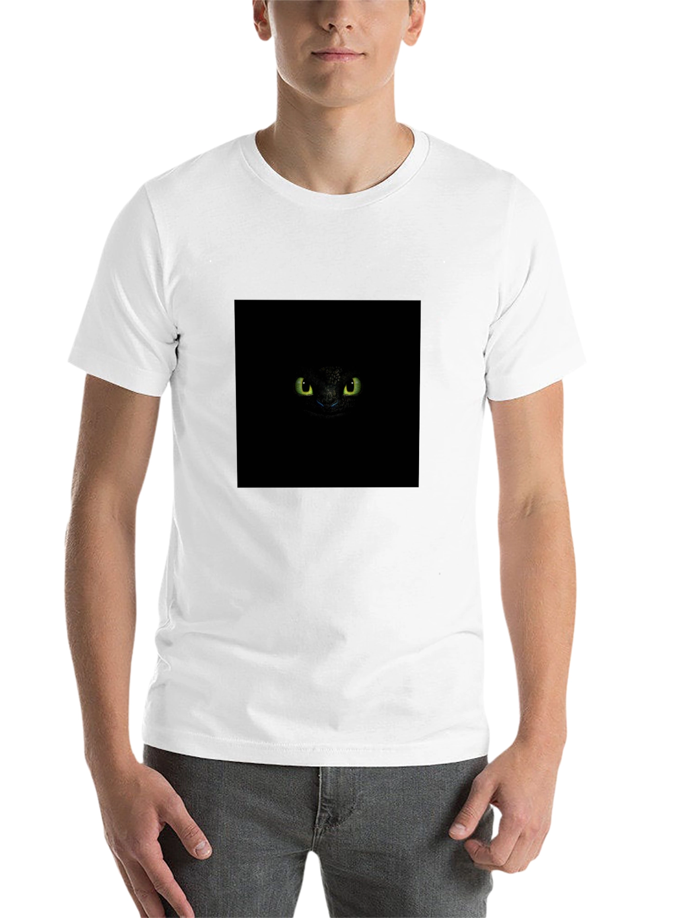 Black Night Fury Eyes Black T-Shirt view 14