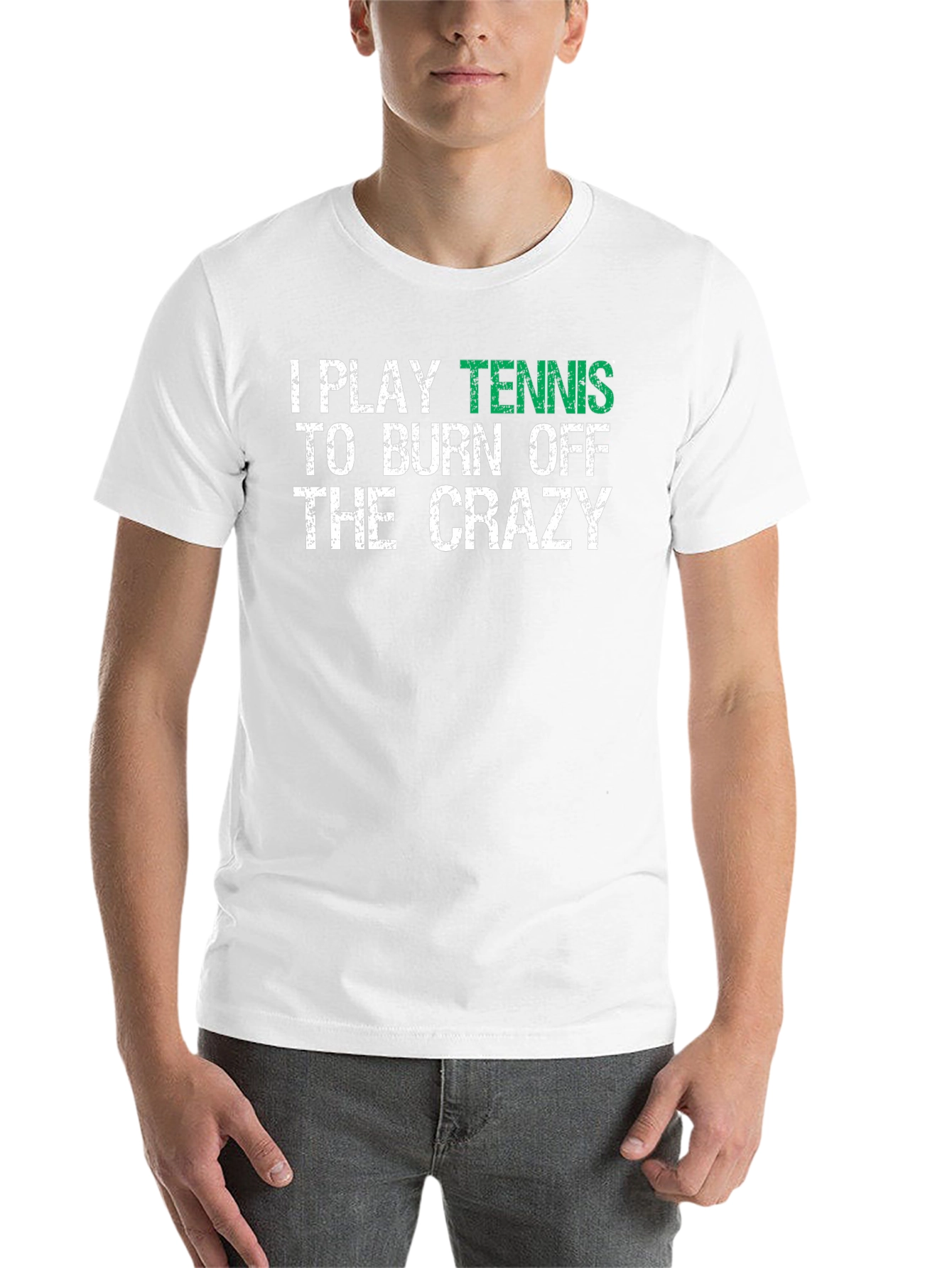 Black Tennis Crazy Graphic Tee - Burn Off Energy in Style! view 14