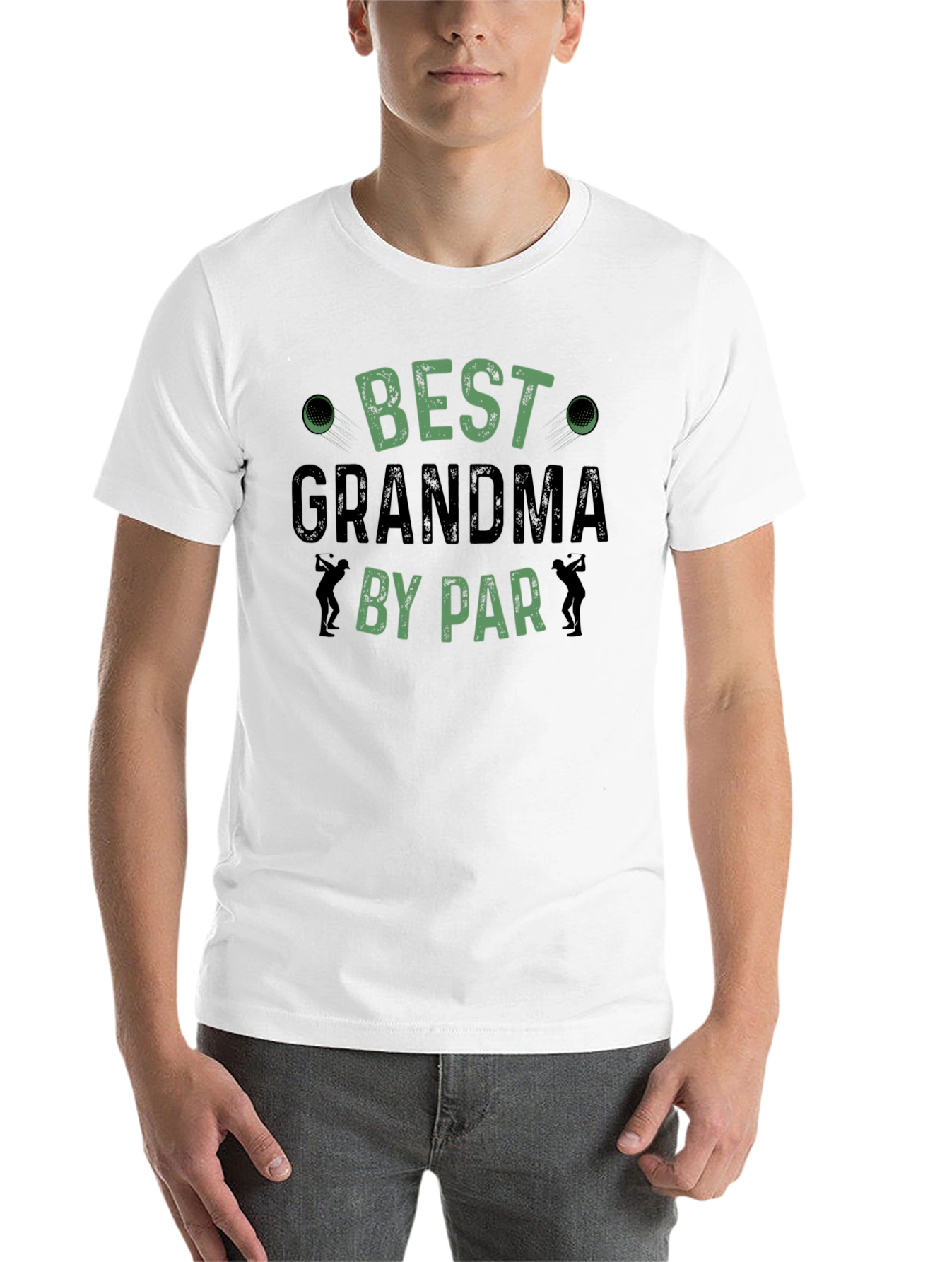 Black Best Grandma By Par Black T-Shirt view 14