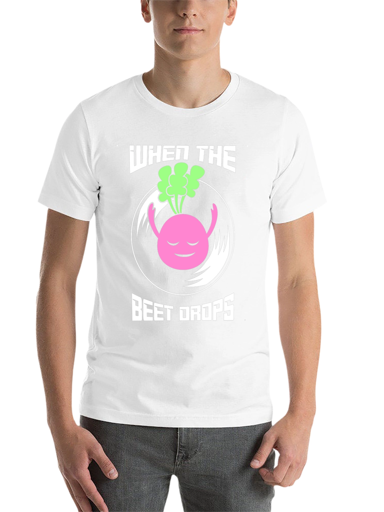 Black When the Beet Drops Funny Music T-Shirt view 14