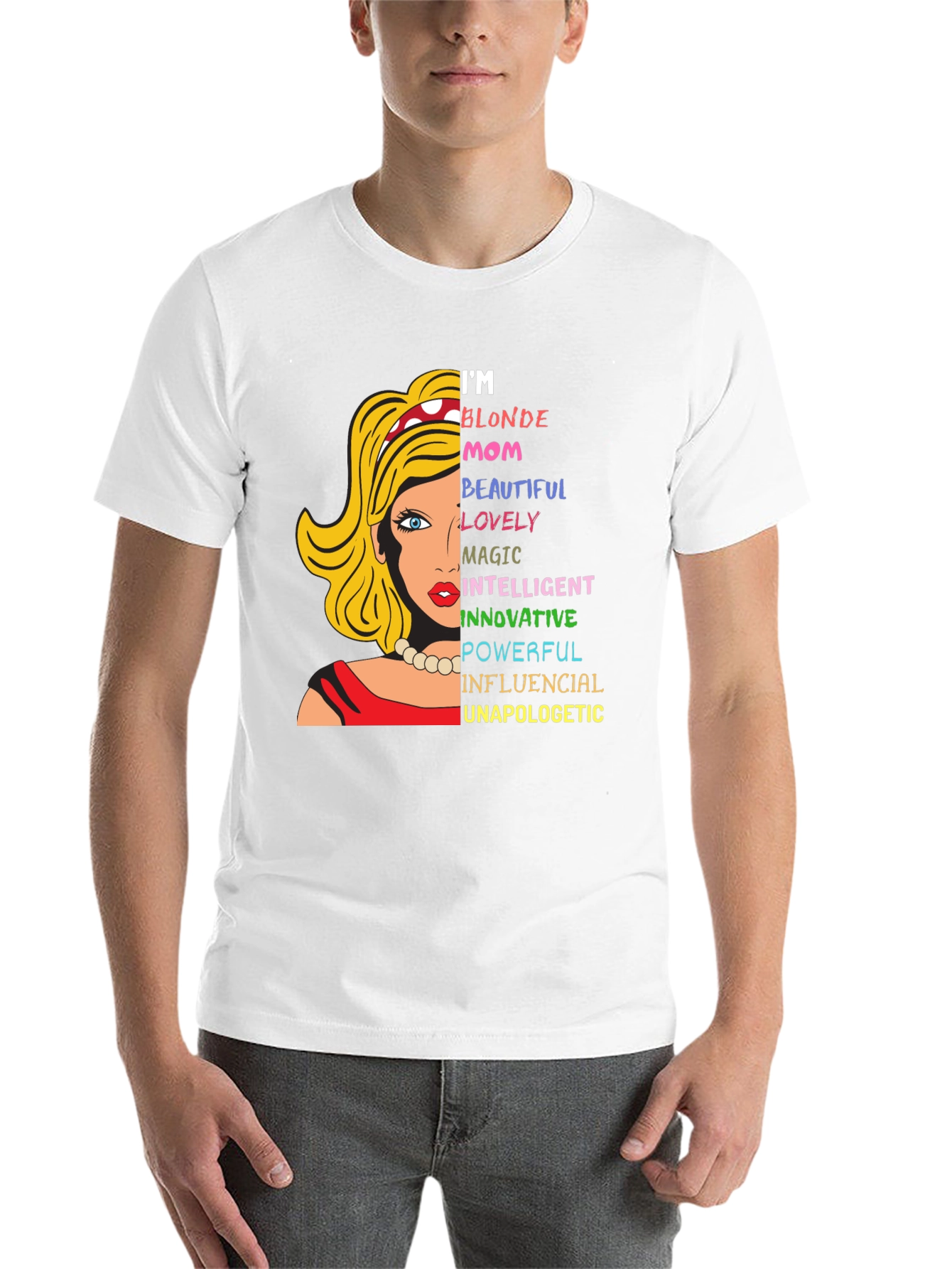 Black Blonde Mom Graphic Tee - Empowering Women's T-Shirt view 14