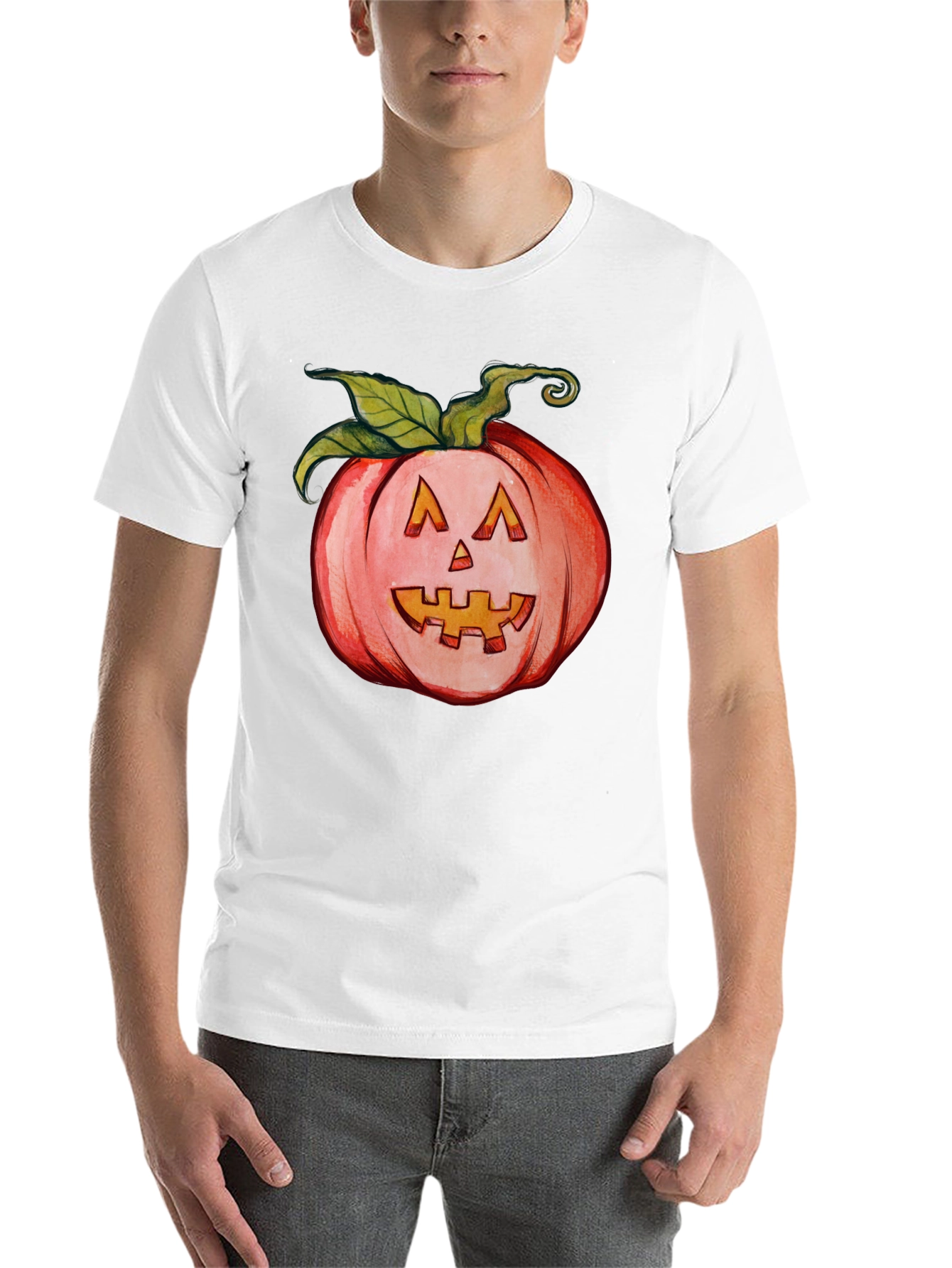 Black Halloween Pumpkin Graphic T-Shirt view 14