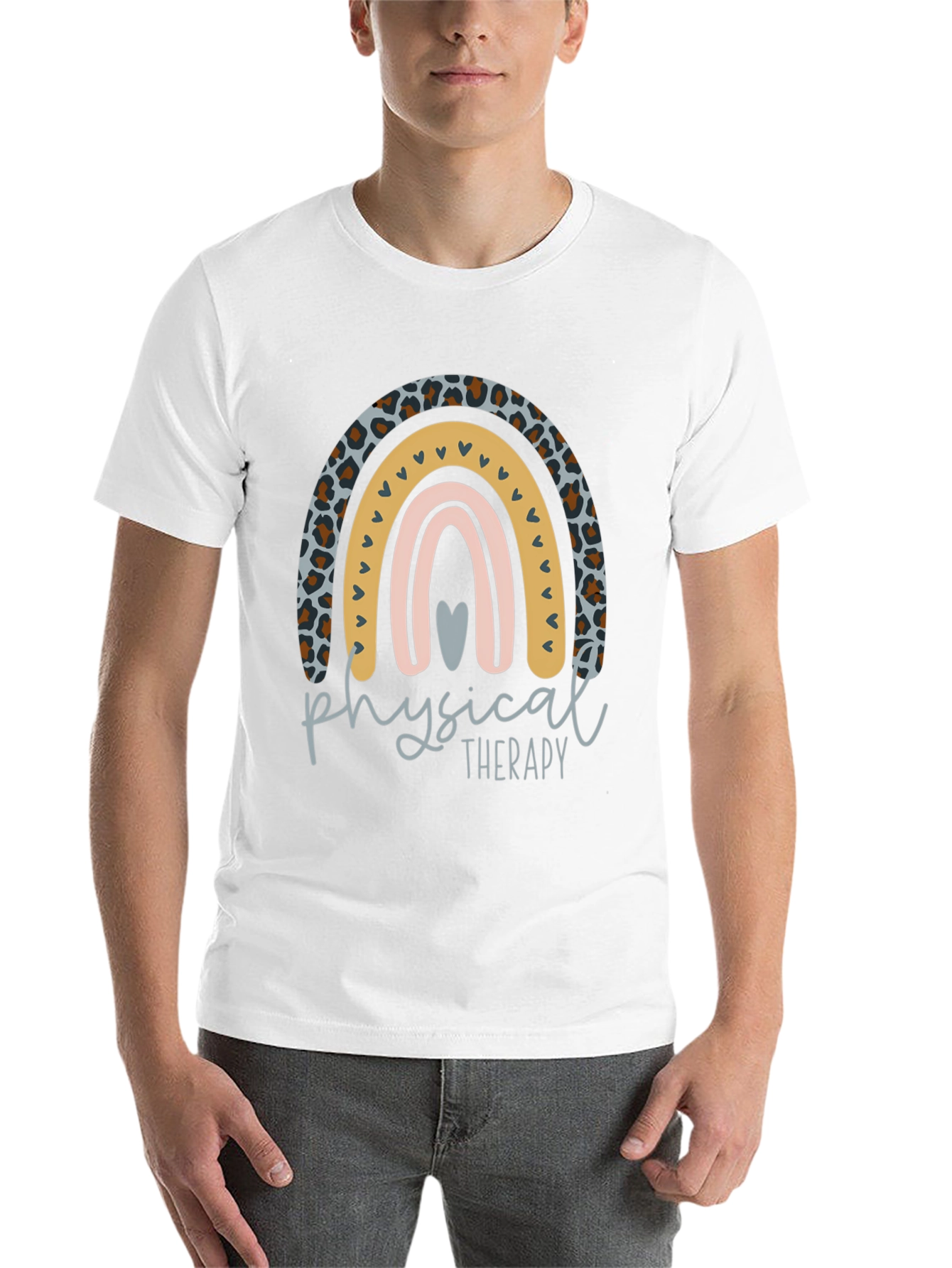 Black Physical Therapy Rainbow Graphic Tee view 14