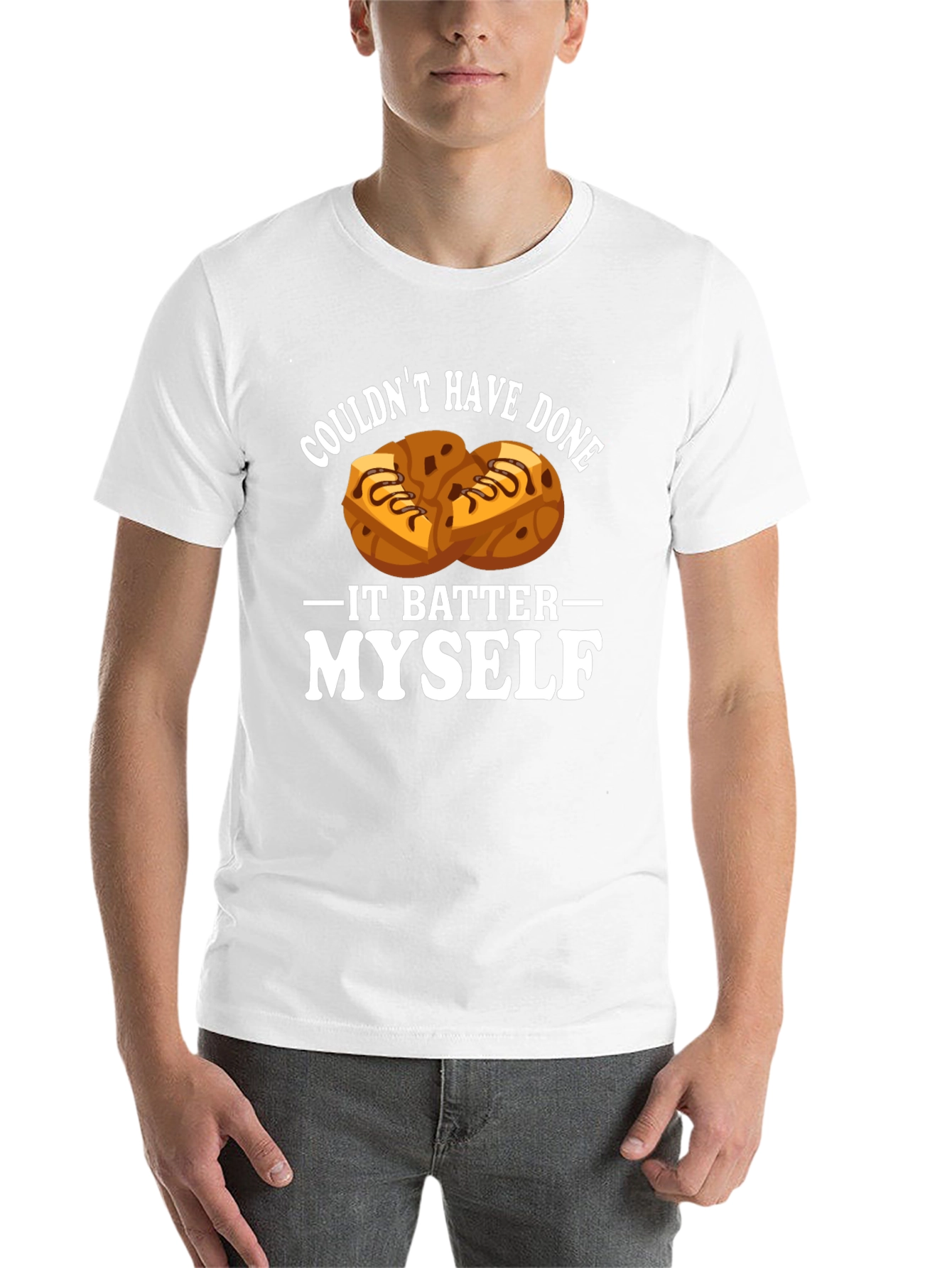 Black Funny Baking T-Shirt - Couldn't Have Done It Batter Myself! view 14