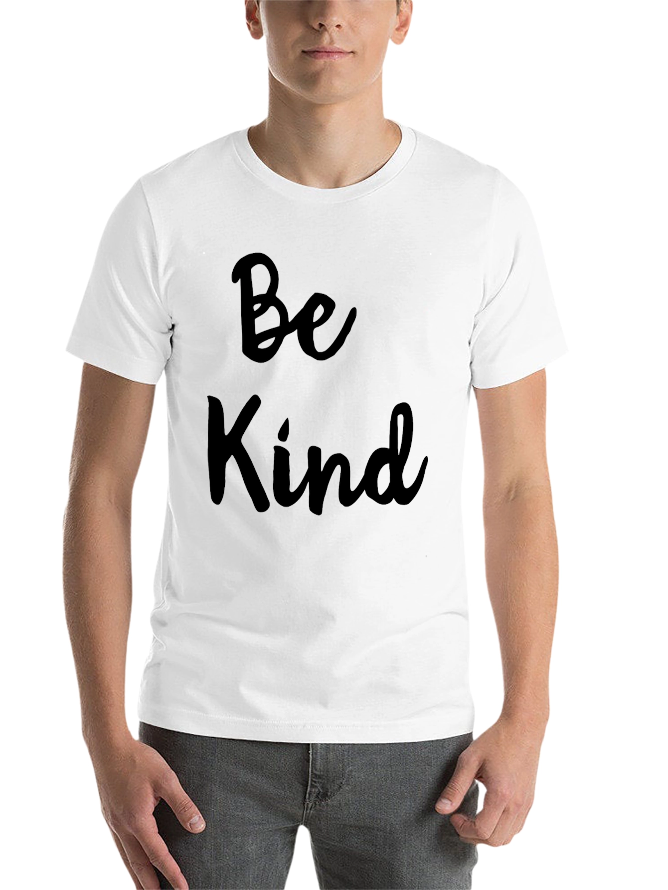 Black Be Kind Graphic Tee - Short Sleeve, Crew Neck view 14