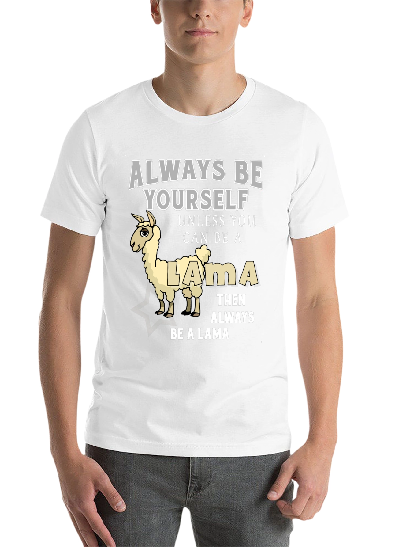 Black Always Be Yourself Unless You Can Be A Llama T-Shirt view 14