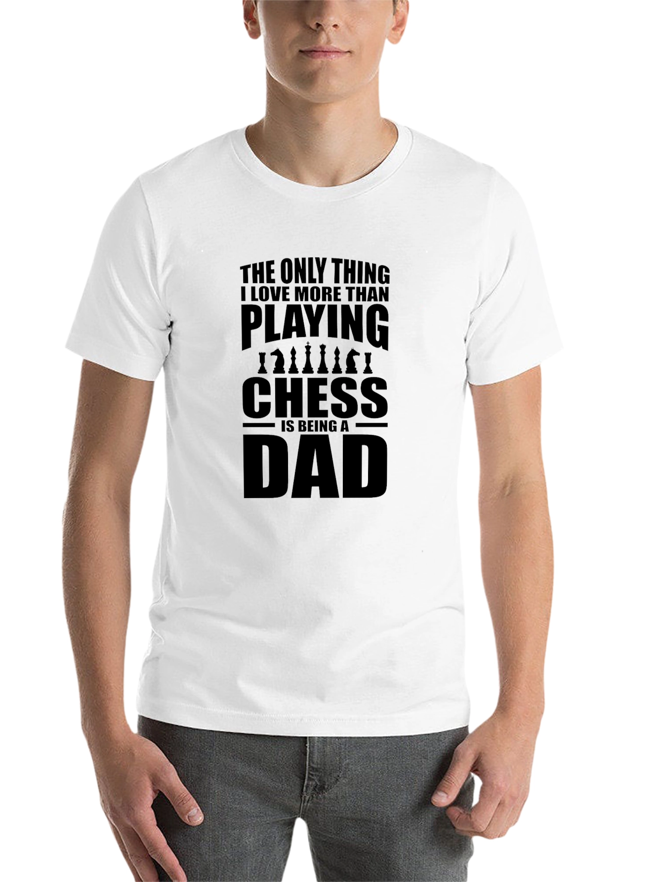 Black Chess Dad T-Shirt - Play Chess & Be a Dad view 14