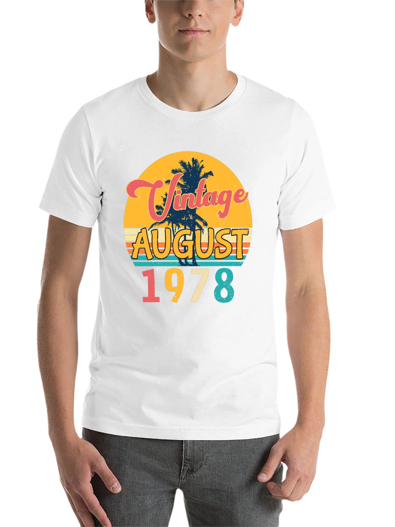 Black Vintage August 1978 Graphic T-Shirt view 14